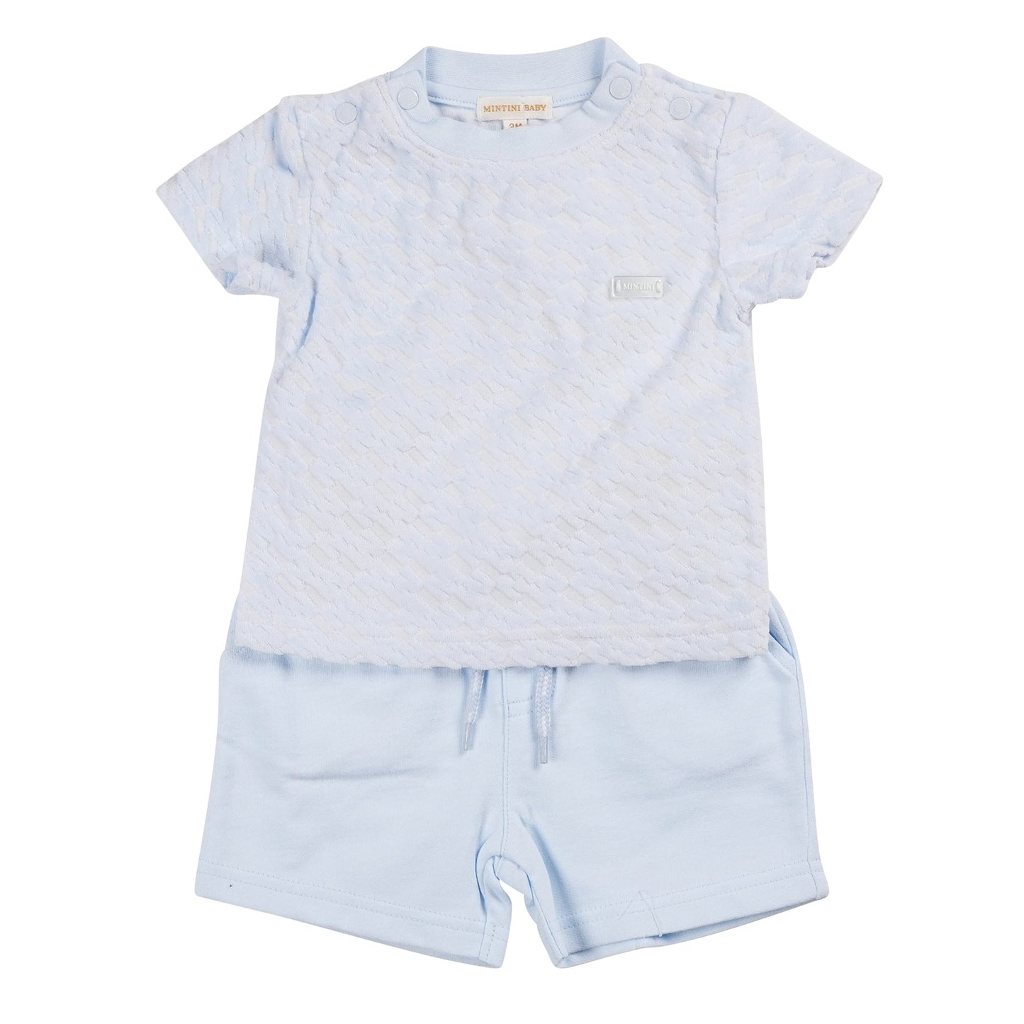 Blue Velour Top & Short