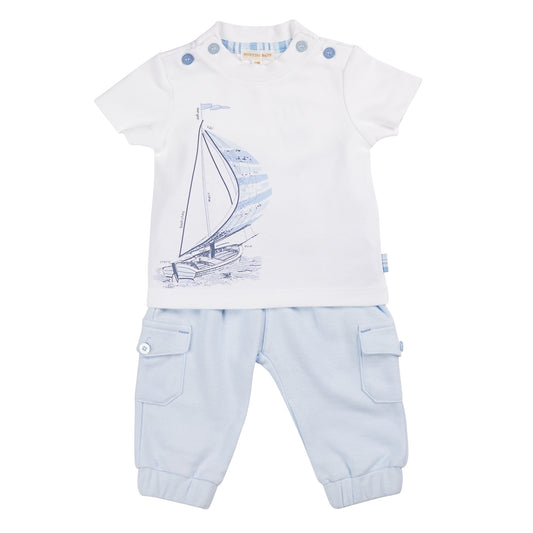 Sailboat Top & Tracksuit Set