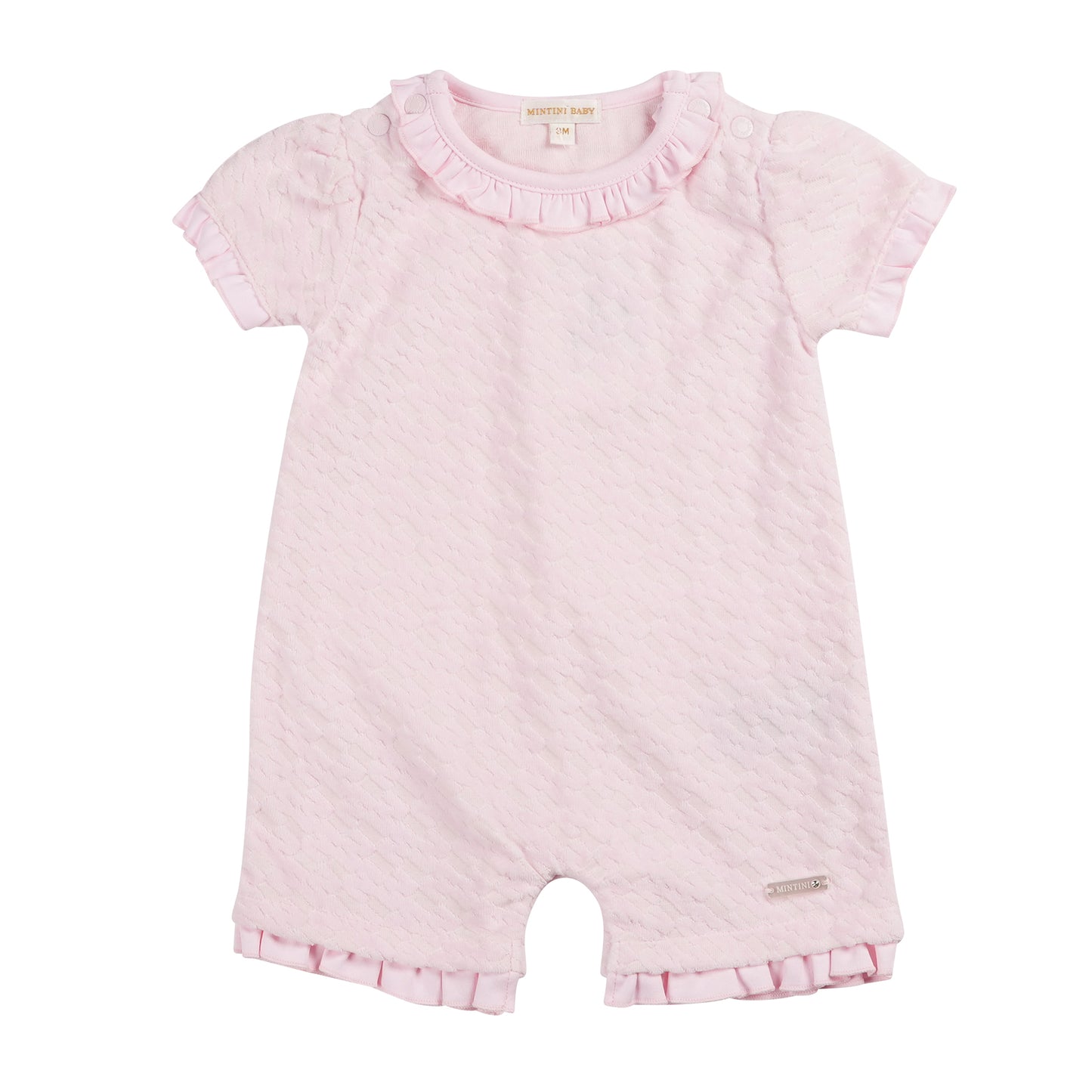 Pink Velour Romper