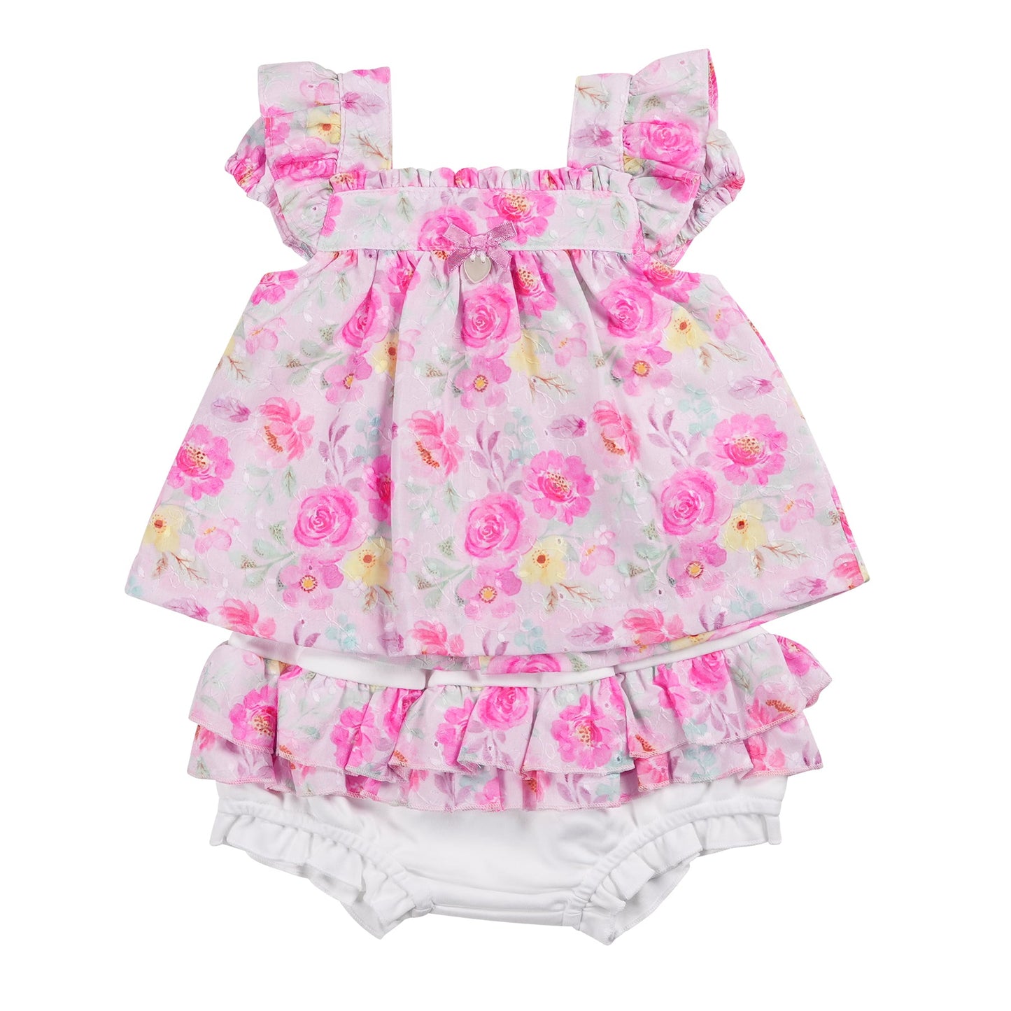 Bright Floral Top and Jam Pant Set