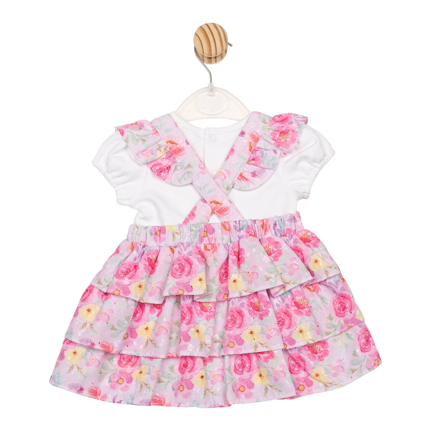 Bright Floral Top and Pinafore Dress