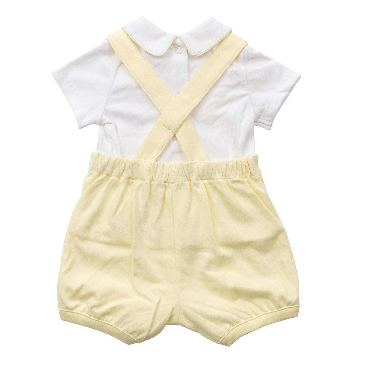 Boys Lemon Smocked Top & Dungaree