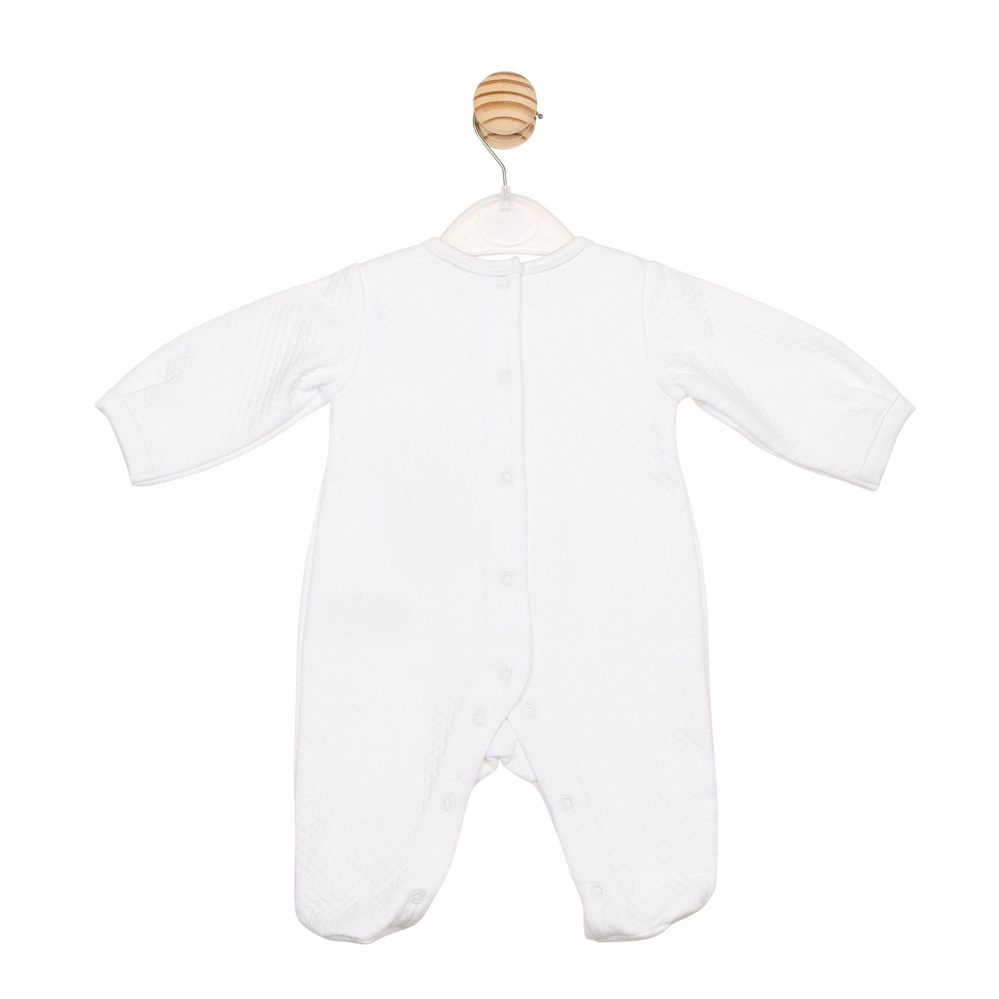 White Jacquard Babygrow