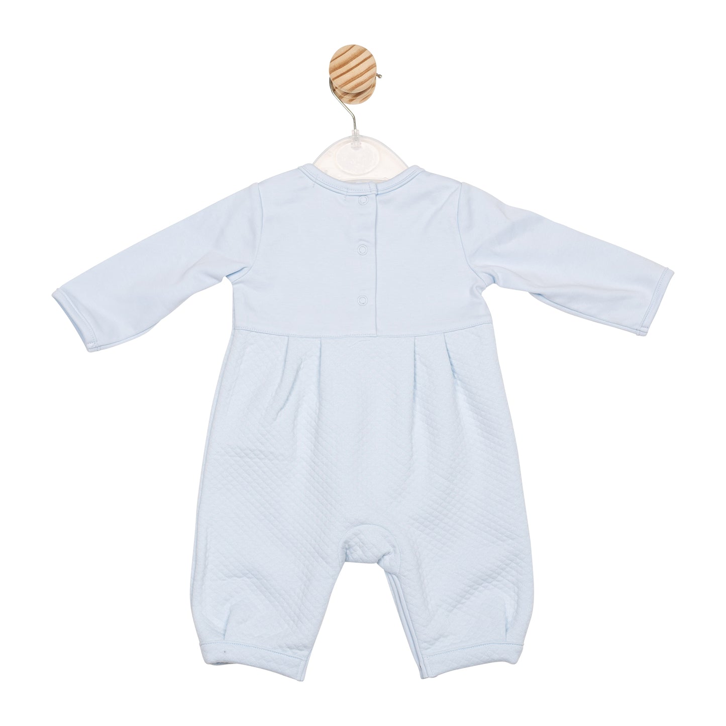 Blue Jacquard Romper