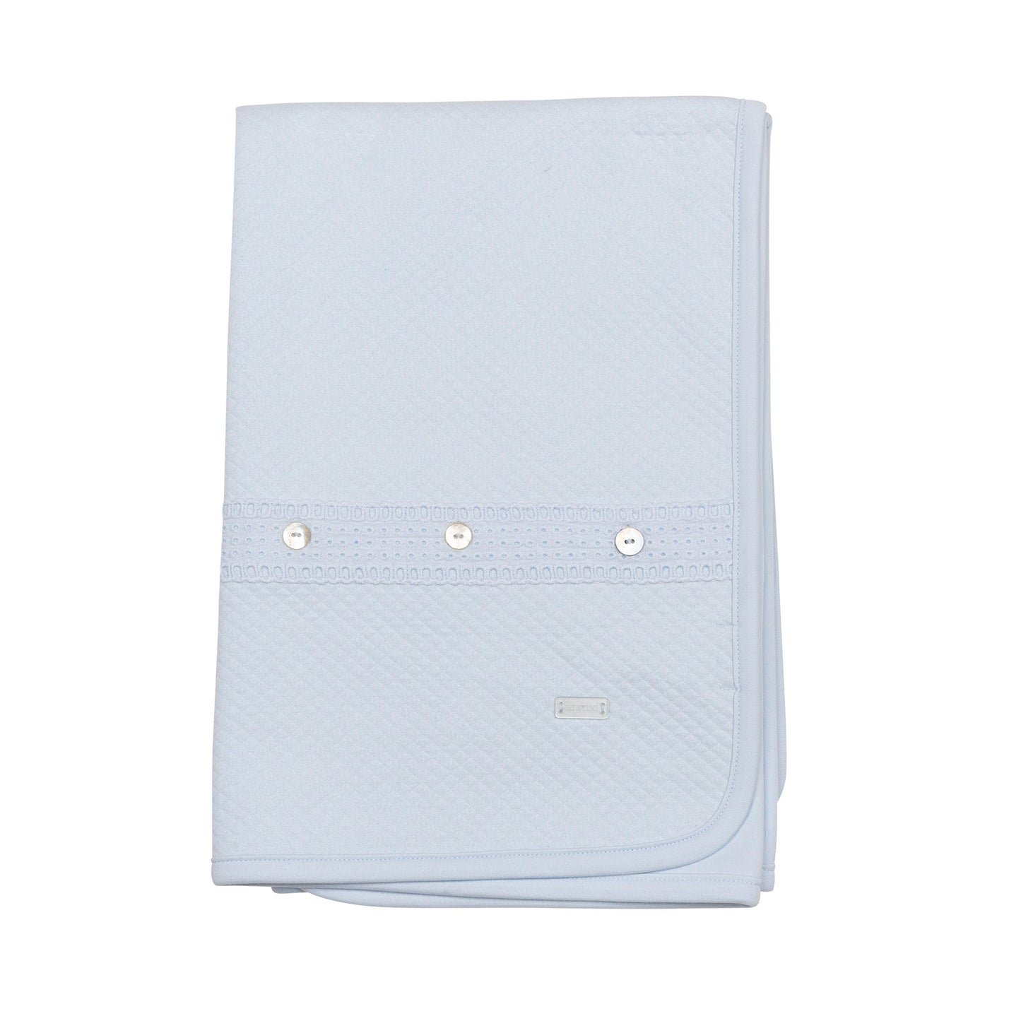 Blue Jacquard Blanket
