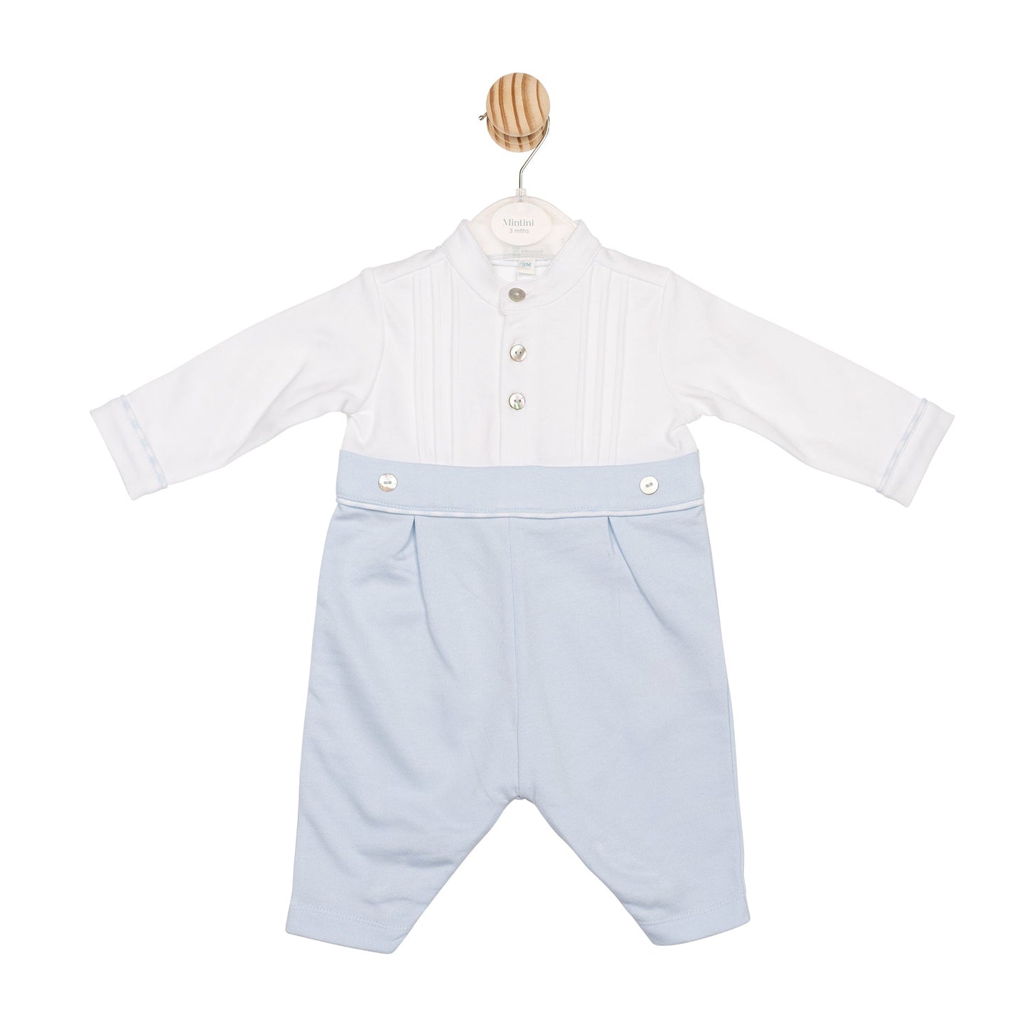 Blue and White Romper