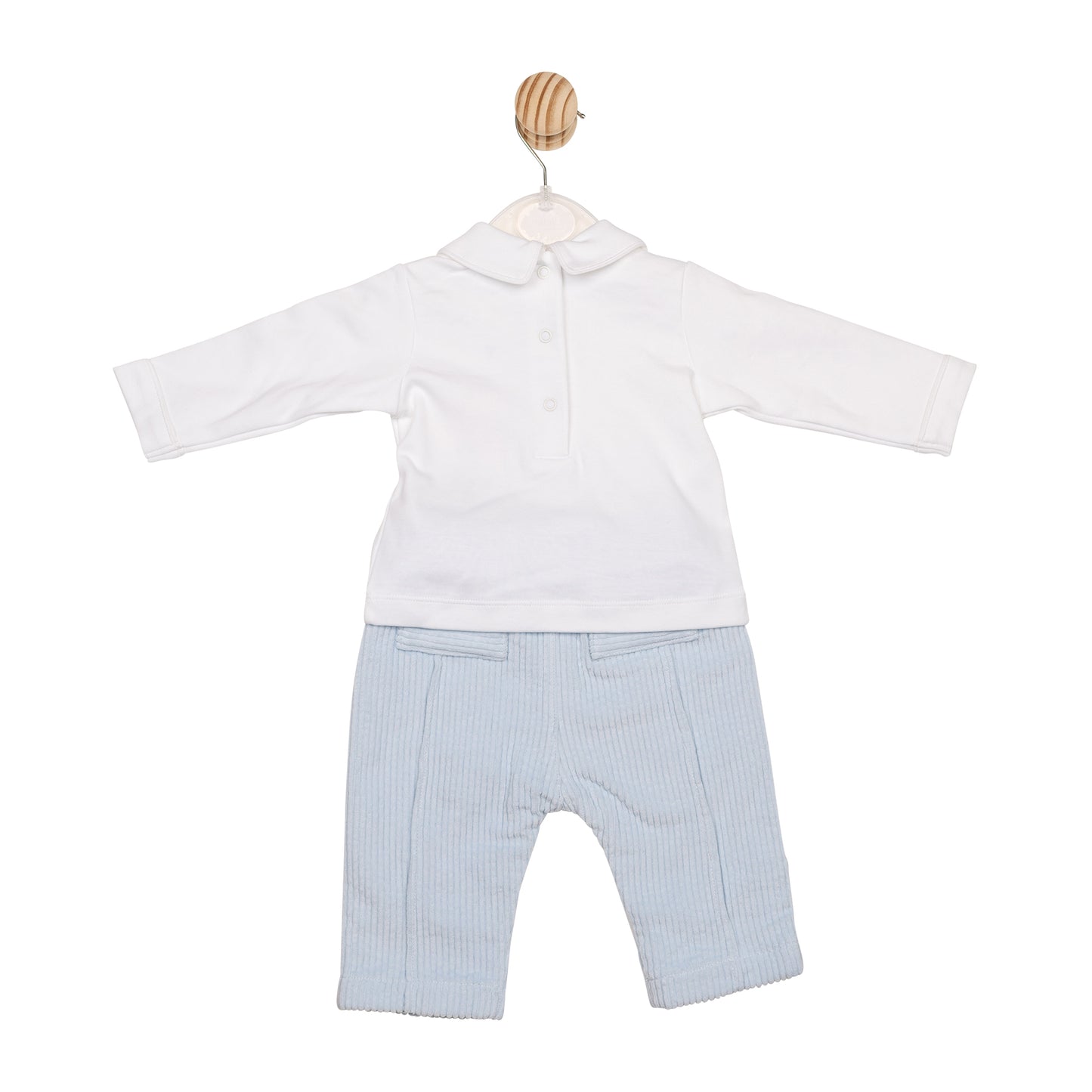 Blue and White Cord Top and Trouser