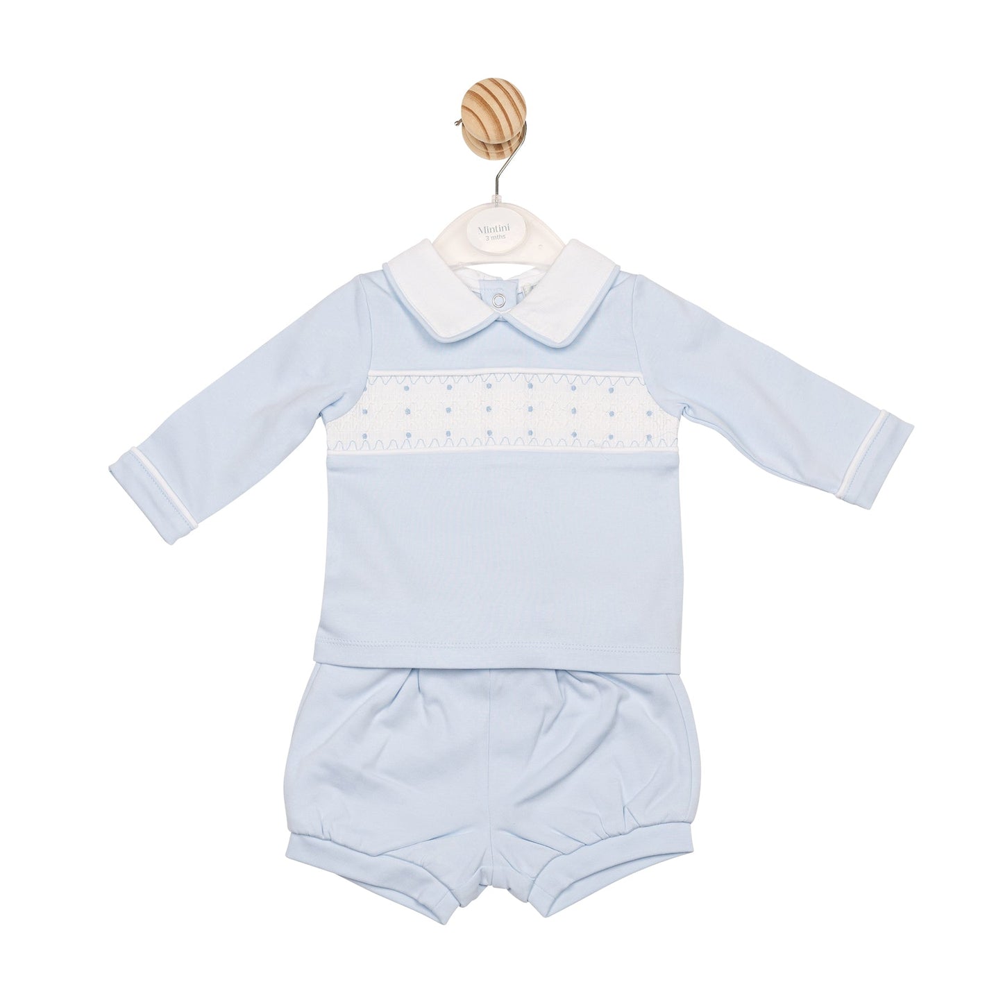 Blue Smoked Top and Bloomer Short