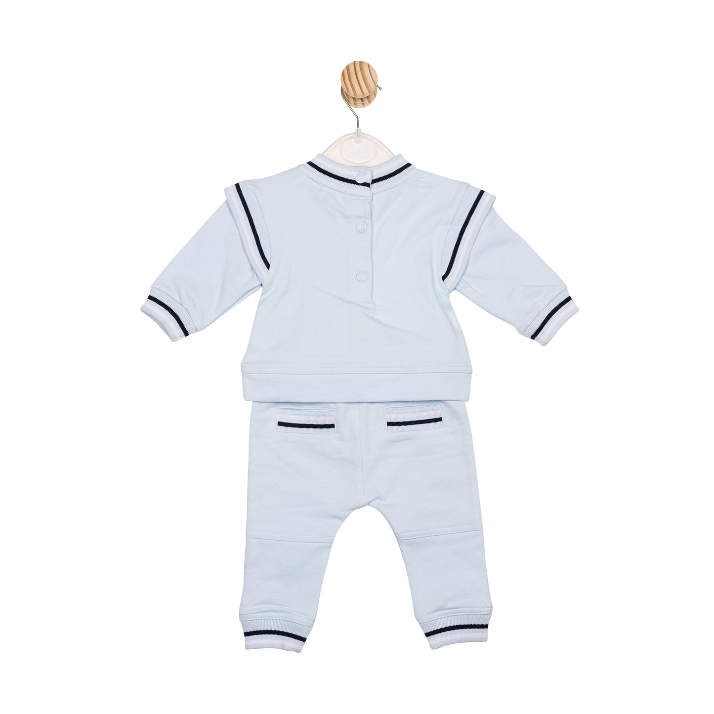 Navy Piping Colourblock Tracksuit