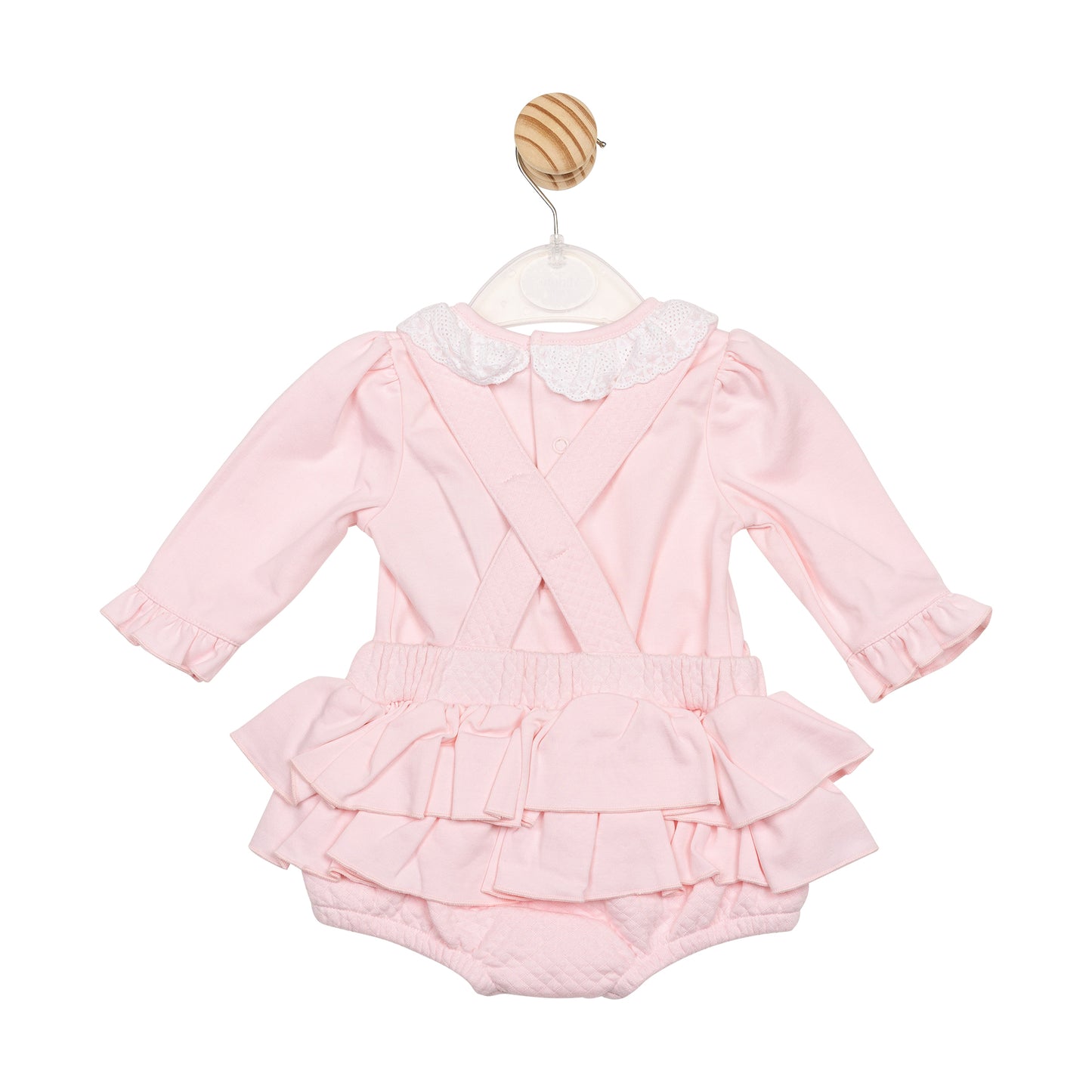 Pink Diamond Jacquard Top and Dungaree