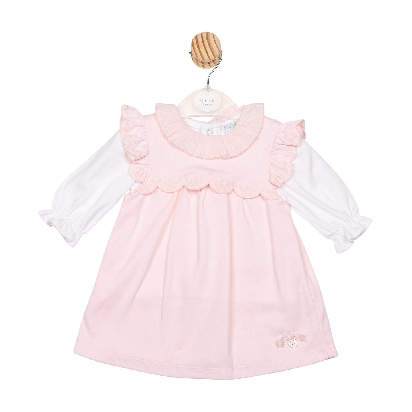 Pink Interlock Top and Pinafore