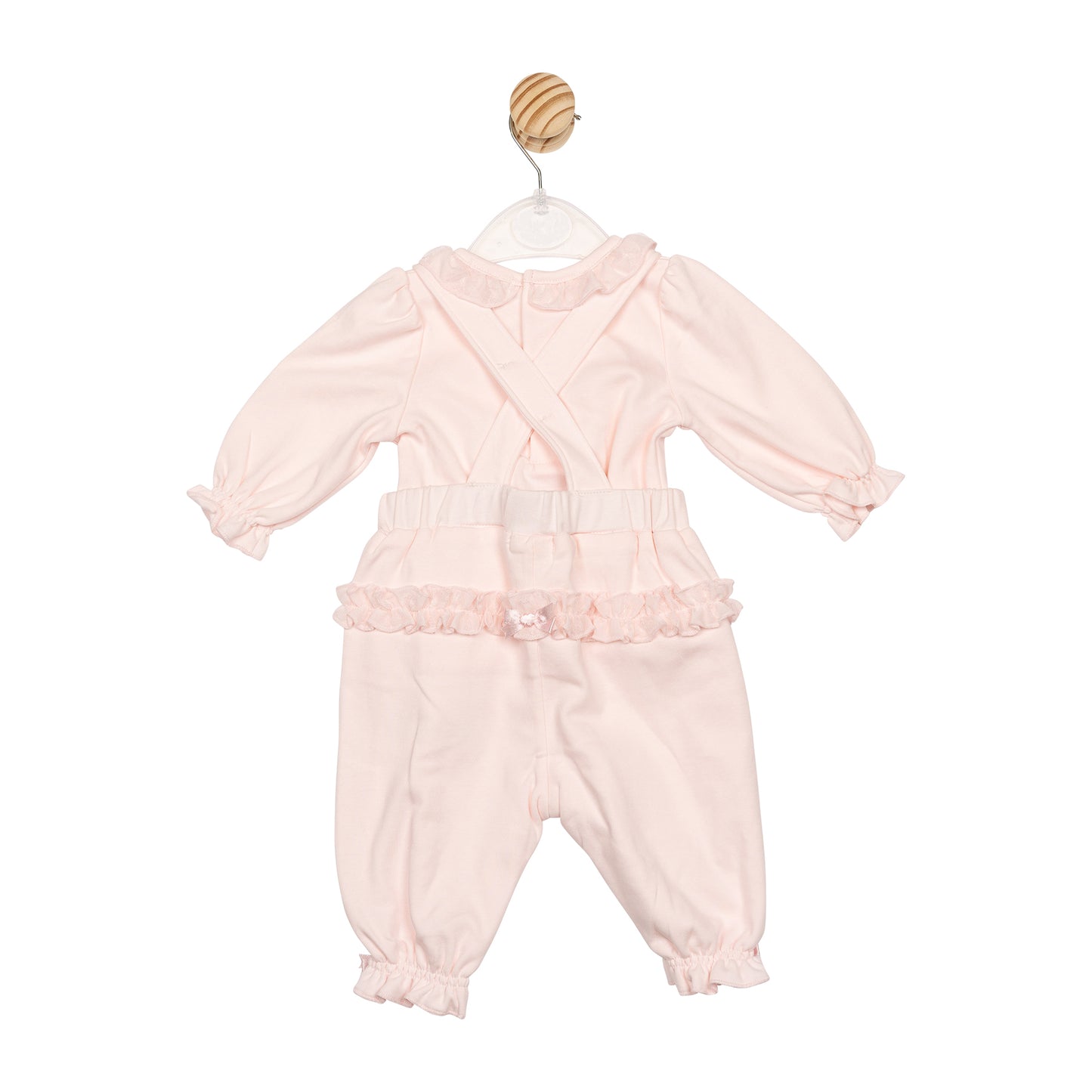 Pink Ruffle Top and Dungaree