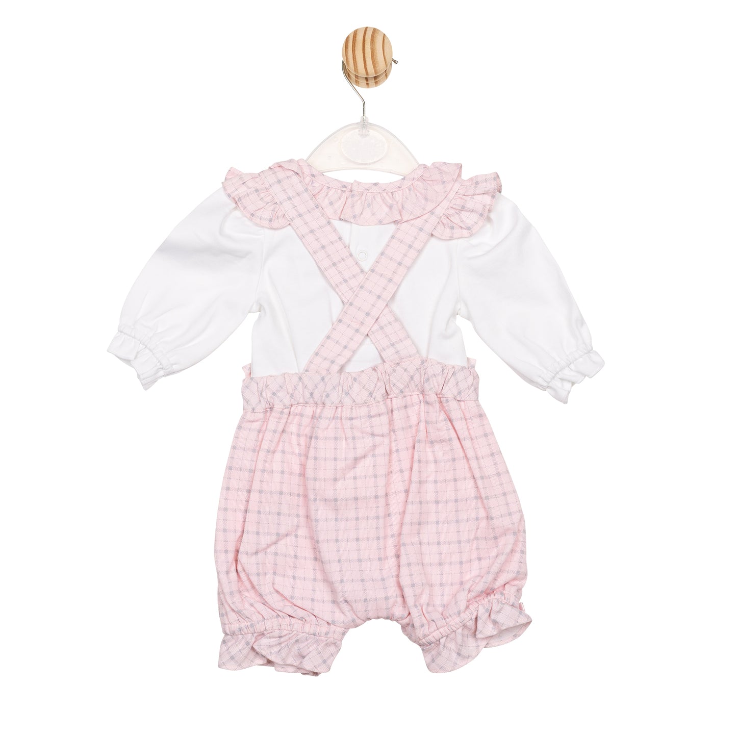 Pink Check Top and Romper Dungaree