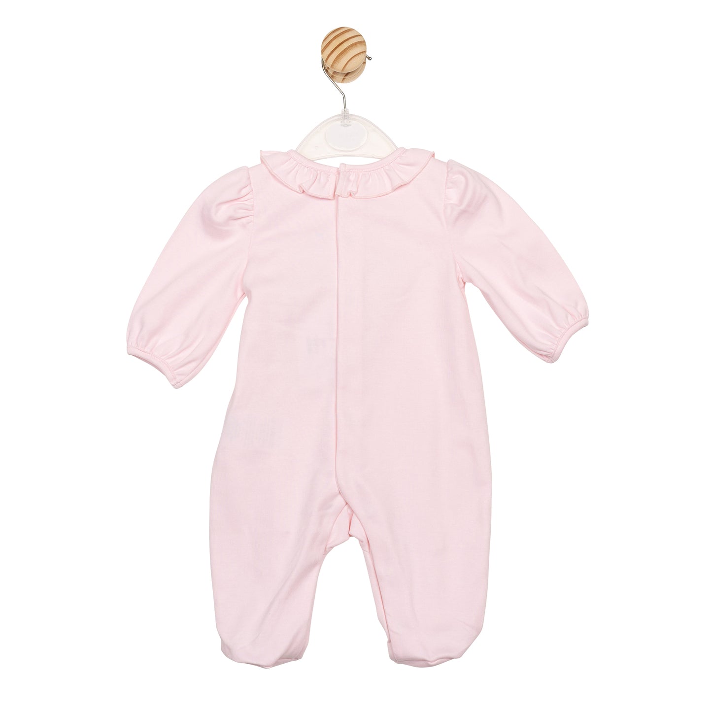 Heart Print Ruffle Babygrow