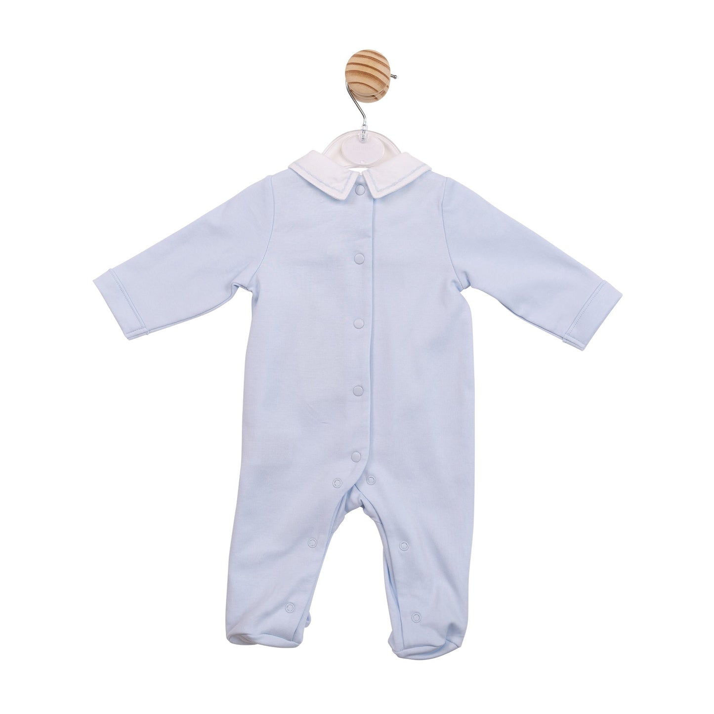 Blue Smocked Babygrow