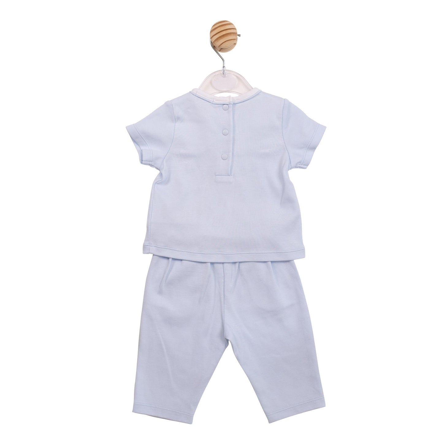 Blue Smocked T-shirt and Trouser