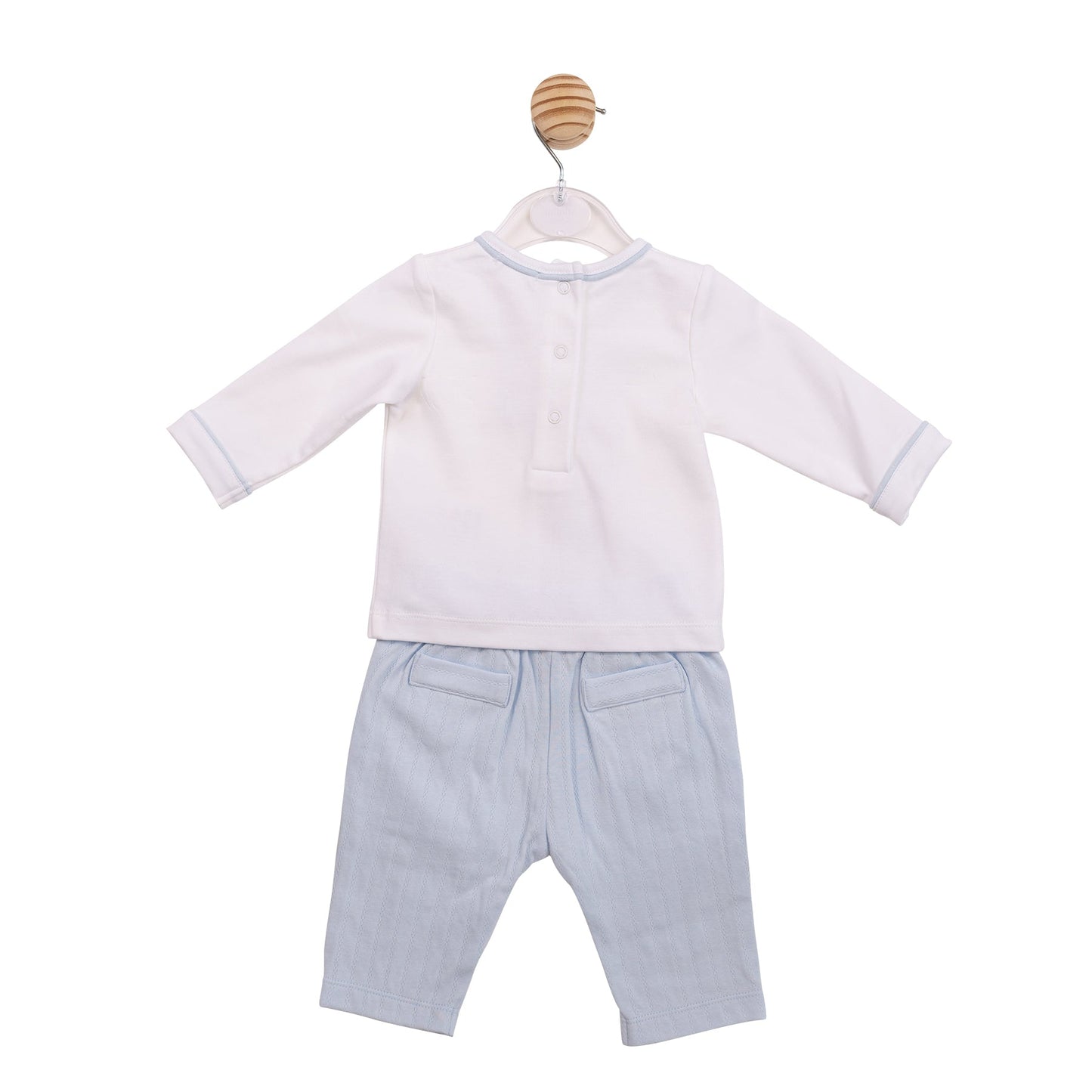 Blue Jacquard Top and Trouser