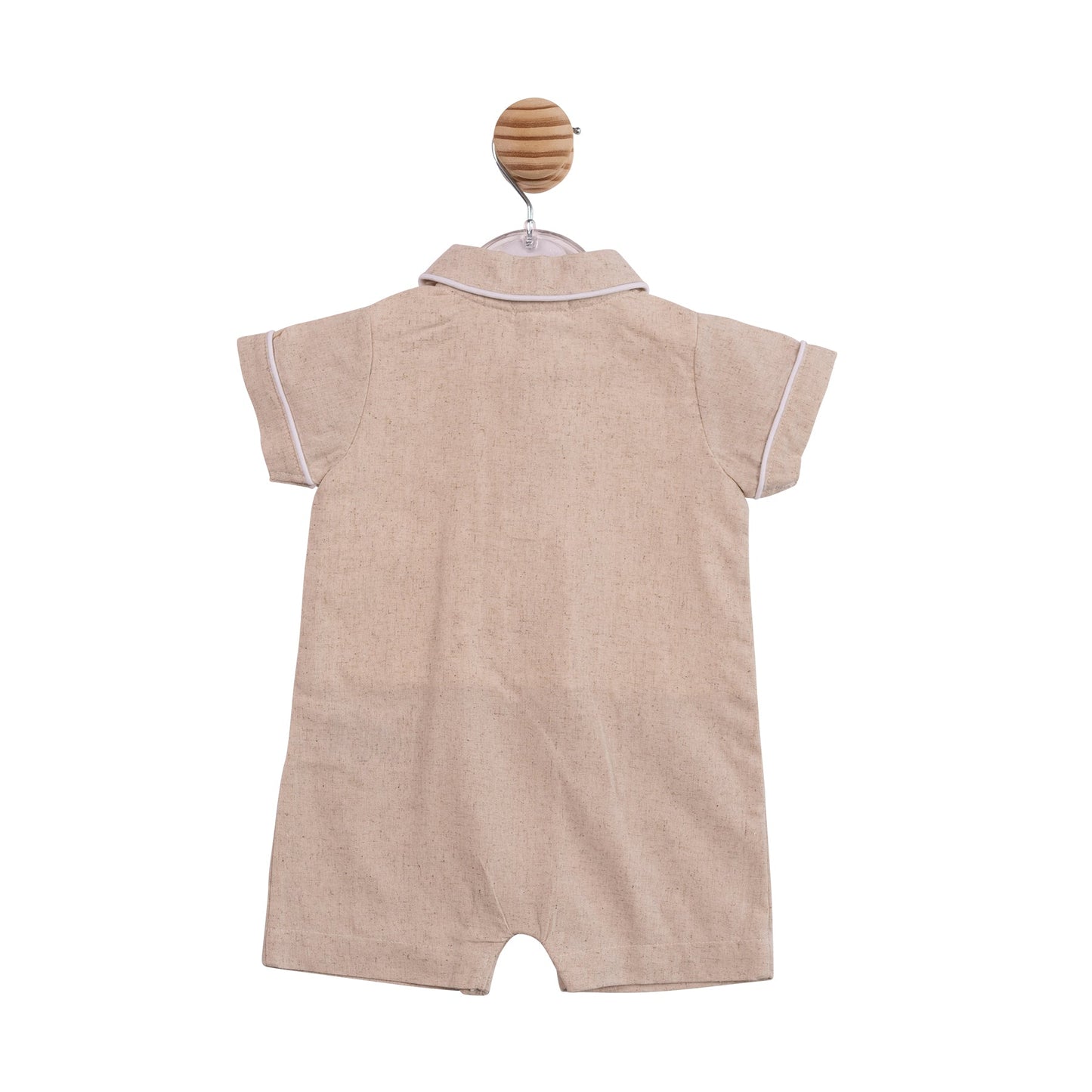 Beige Linen Romper