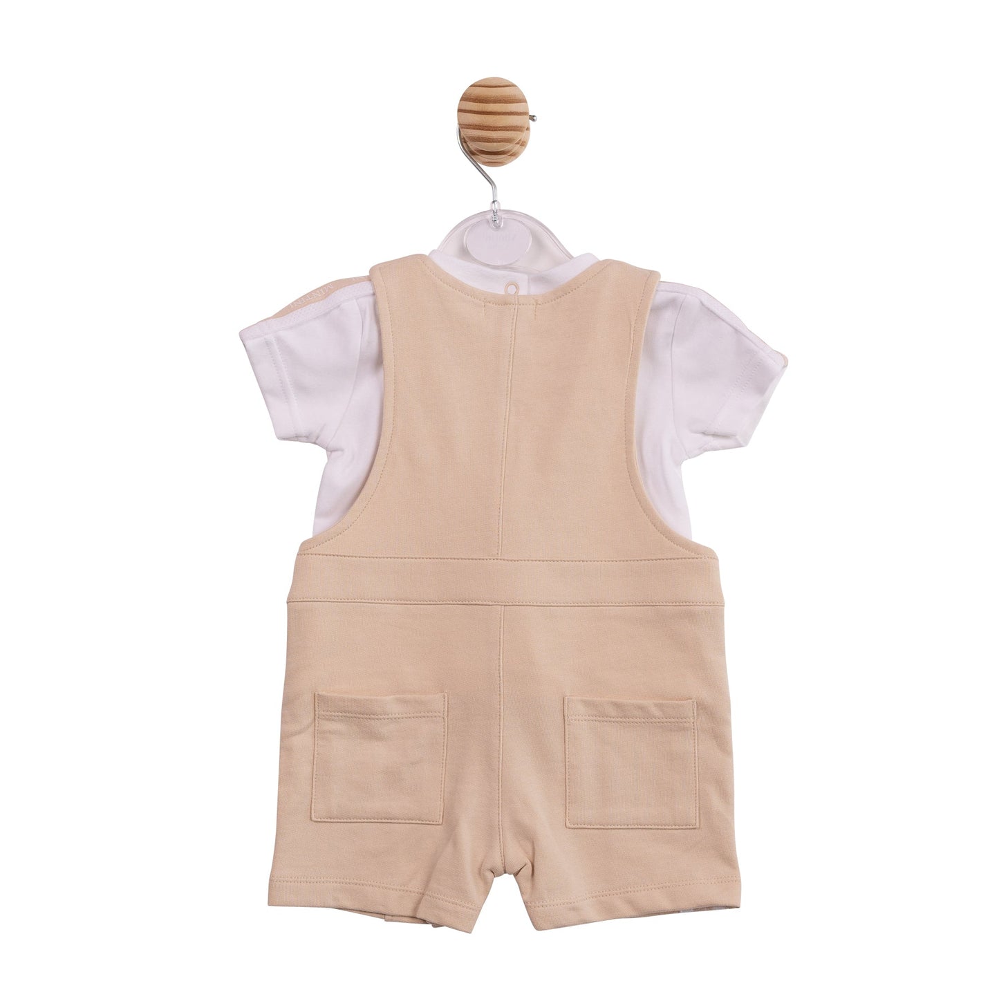 Beige Tape Short Dungaree