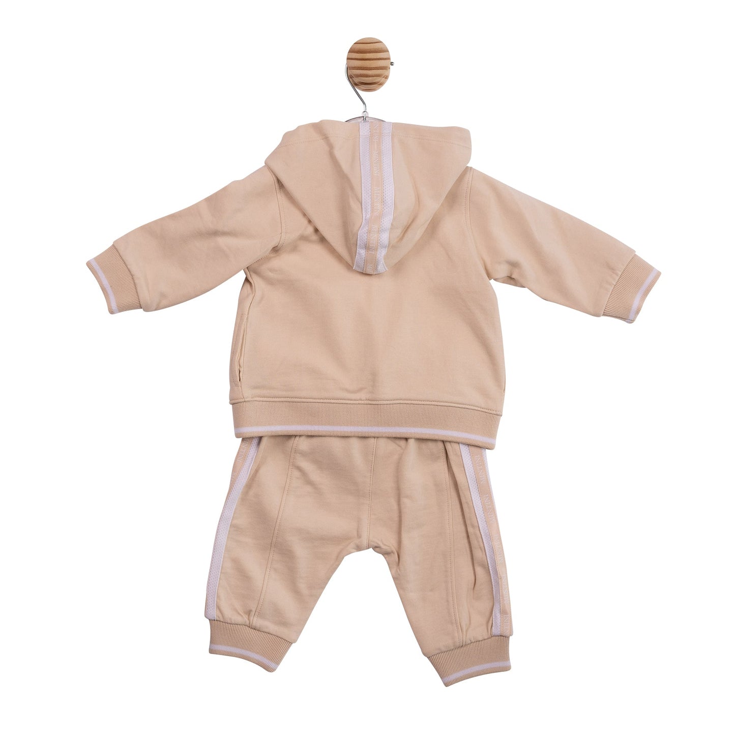 Beige Tape Piping 3pc Tracksuit