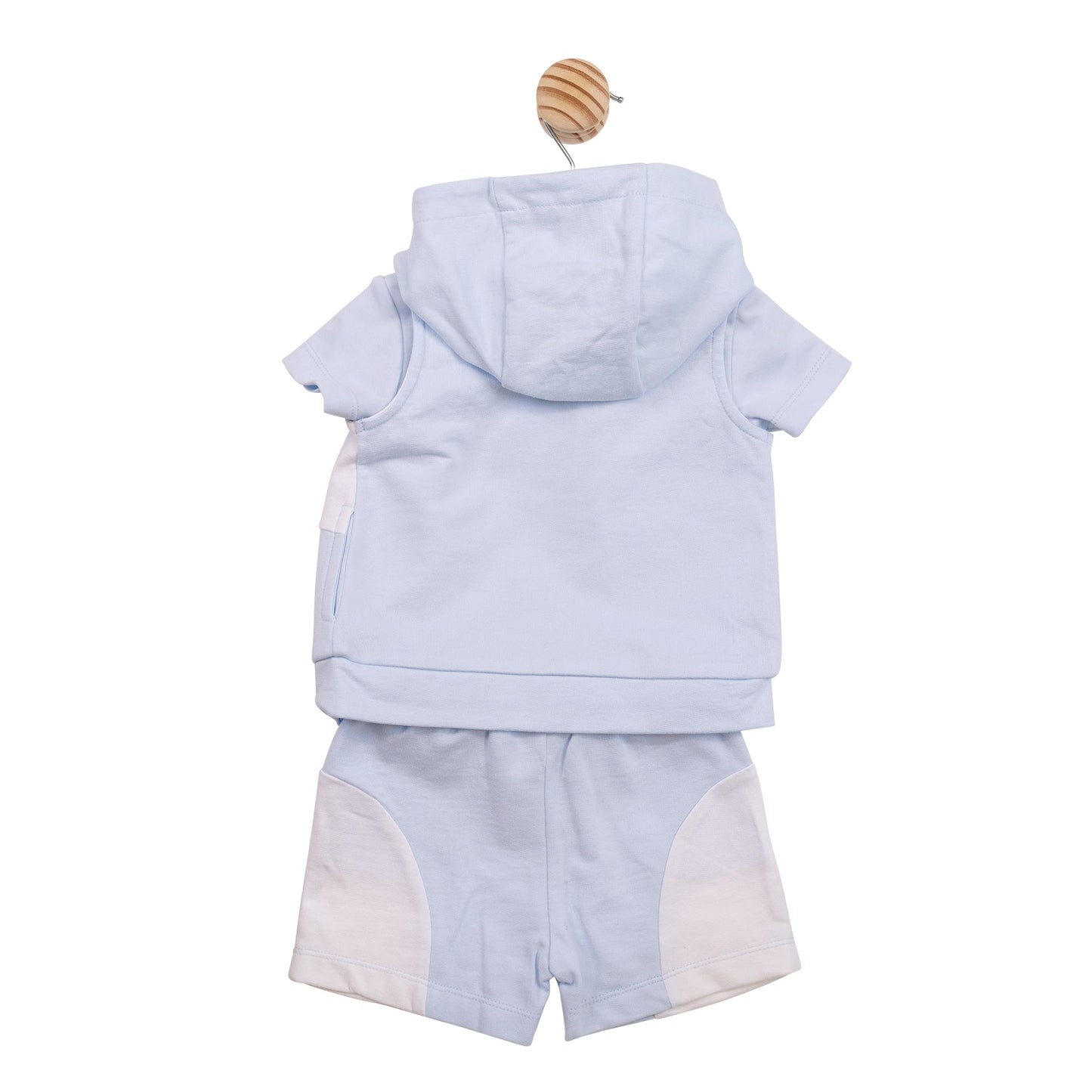 Blue Patchwork 3pc Short Set