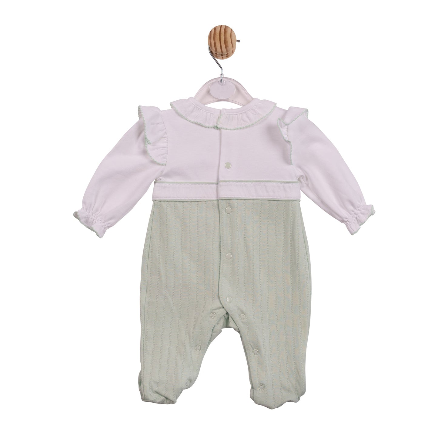 Sage Jacquard Babygrow