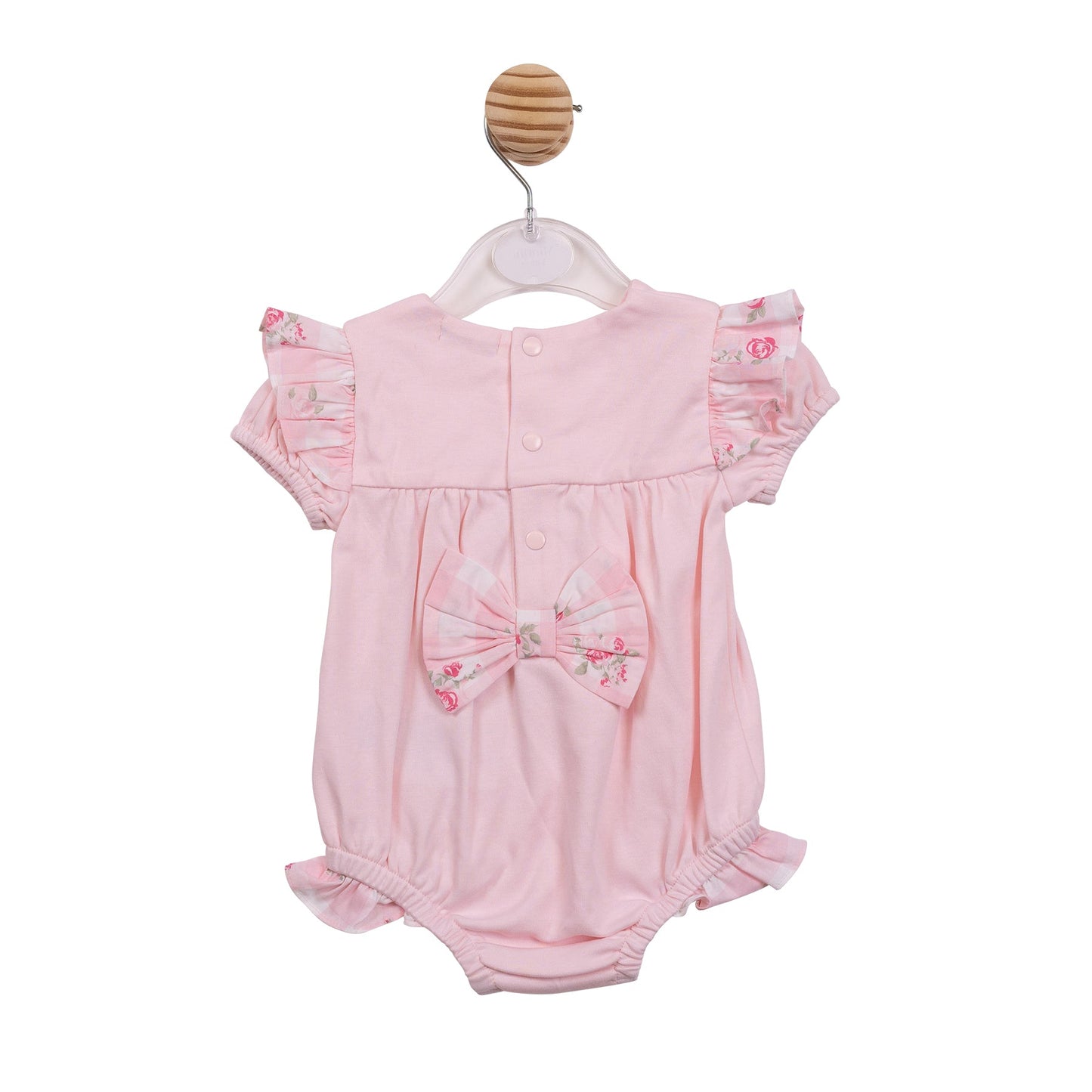 Pink Gingham Romper