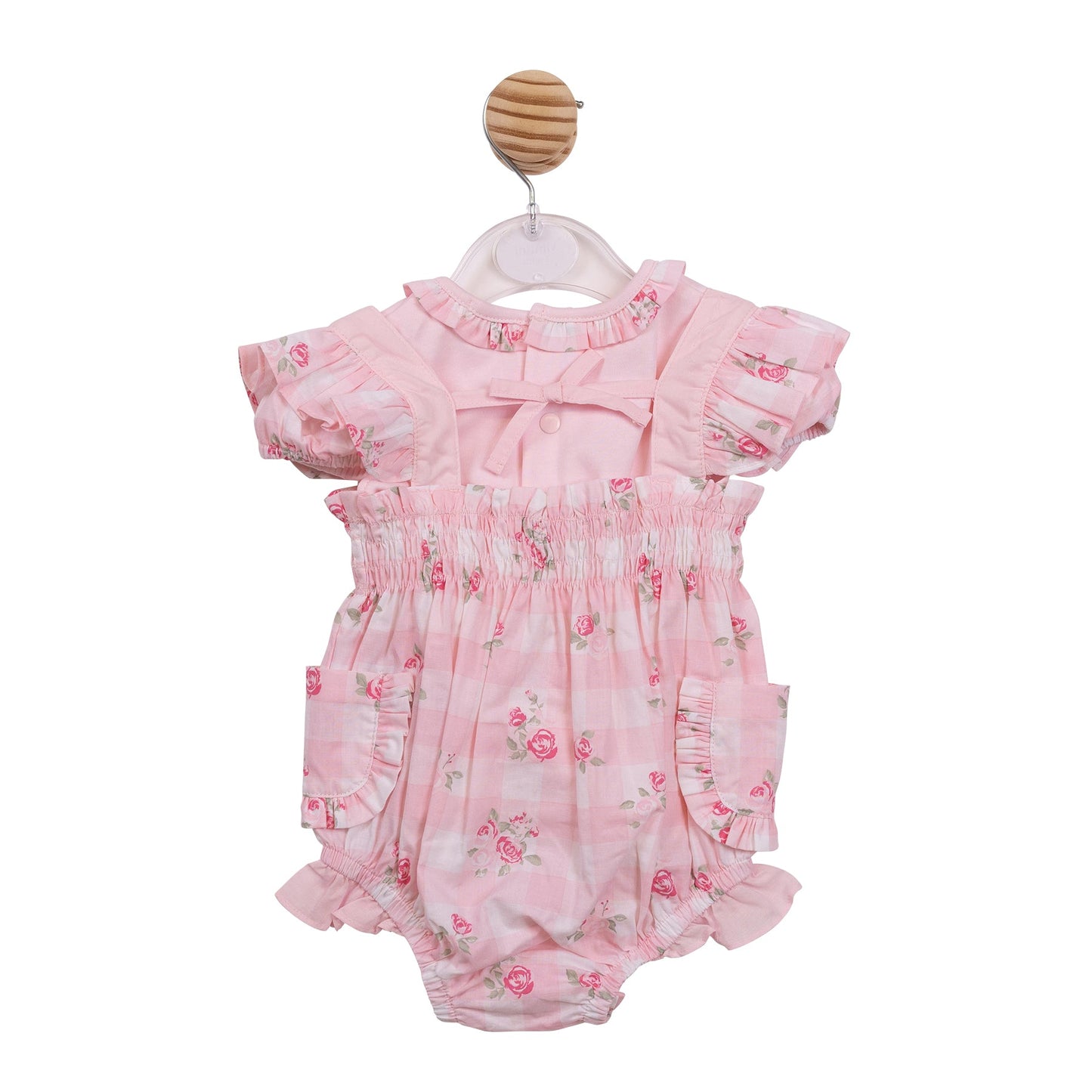 Pink Gingham Sun Romper