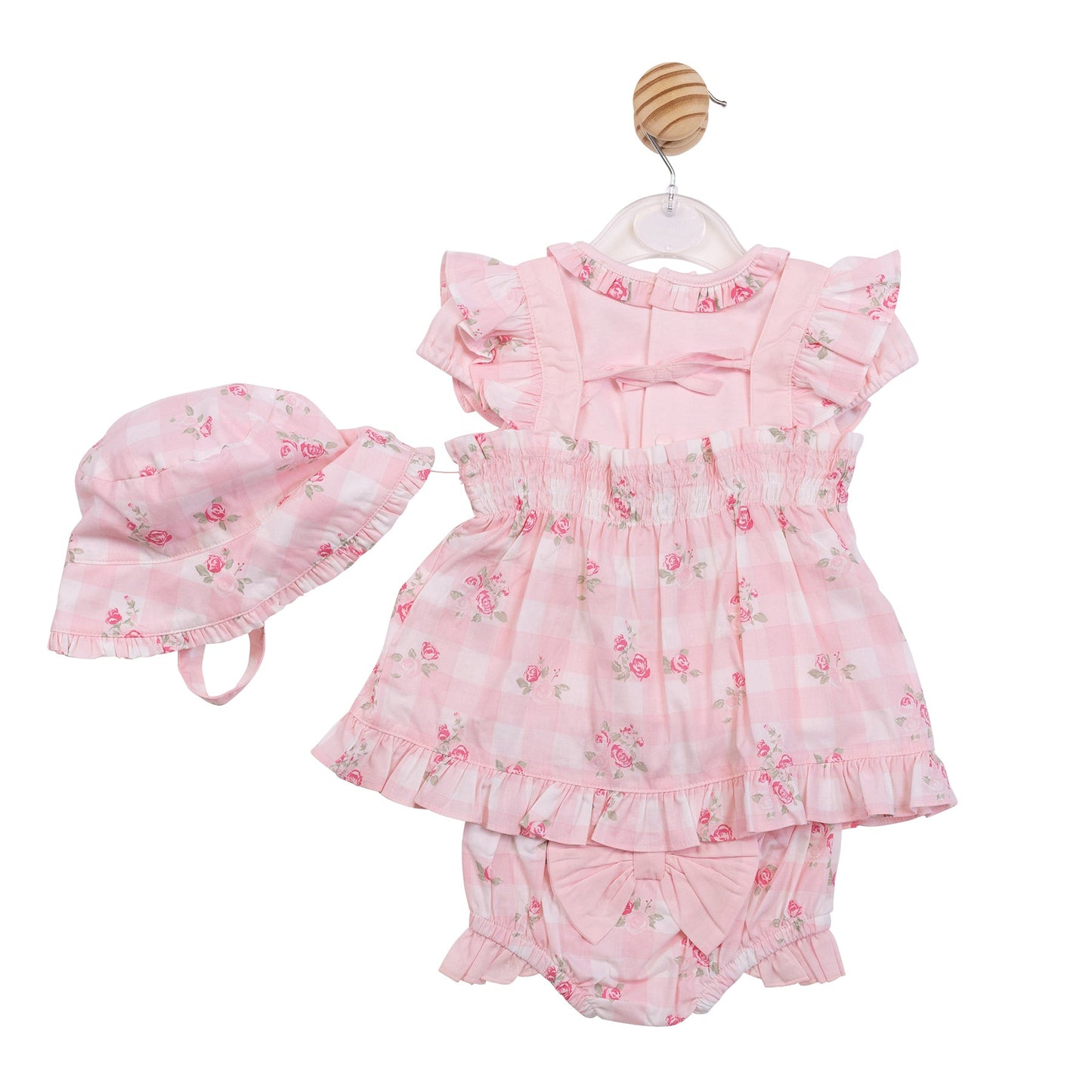 Pink Gingham 3pc Jam Pant Set
