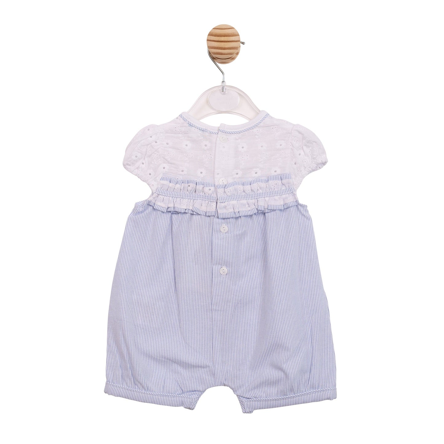Blue Pinstripe Romper
