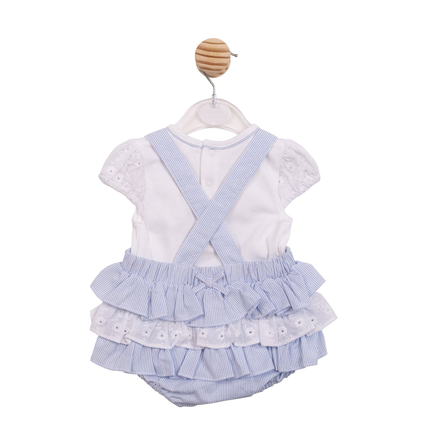 Blue Pinstripe Romper Dungaree
