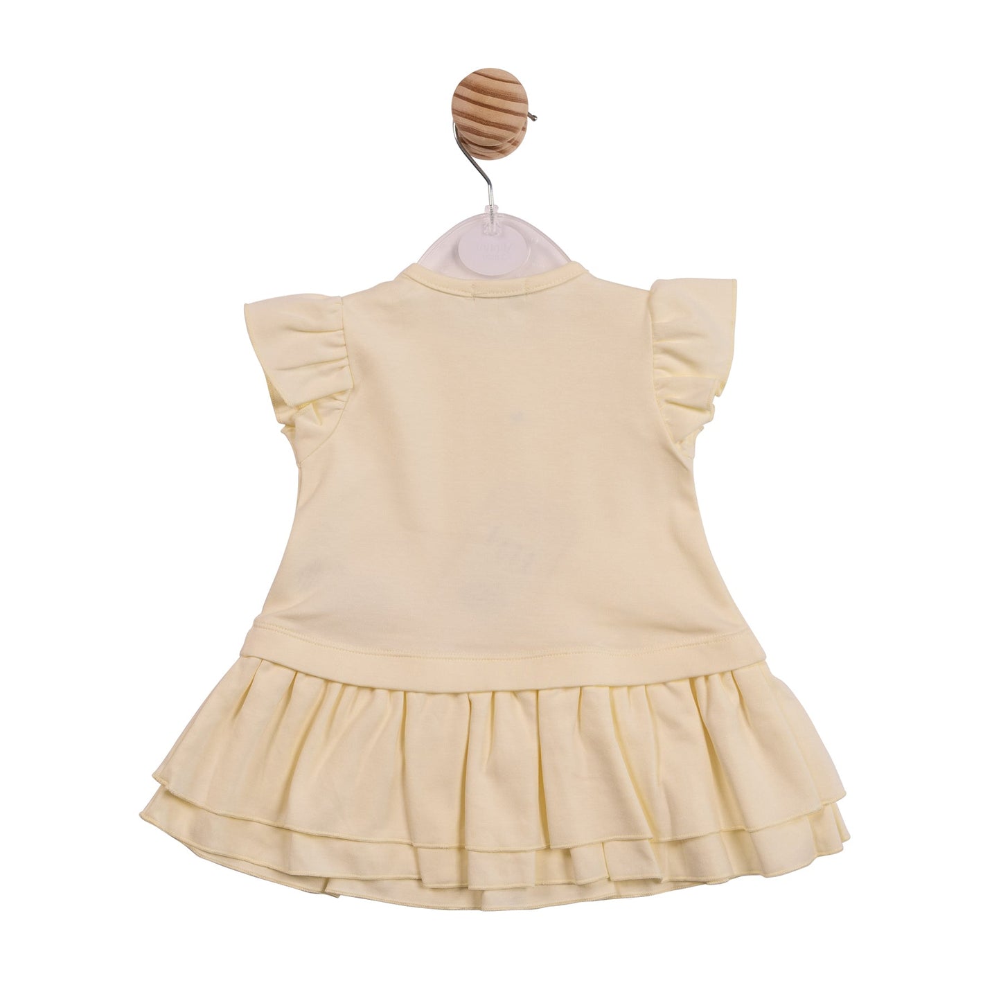 Yellow Applique Flower Dress