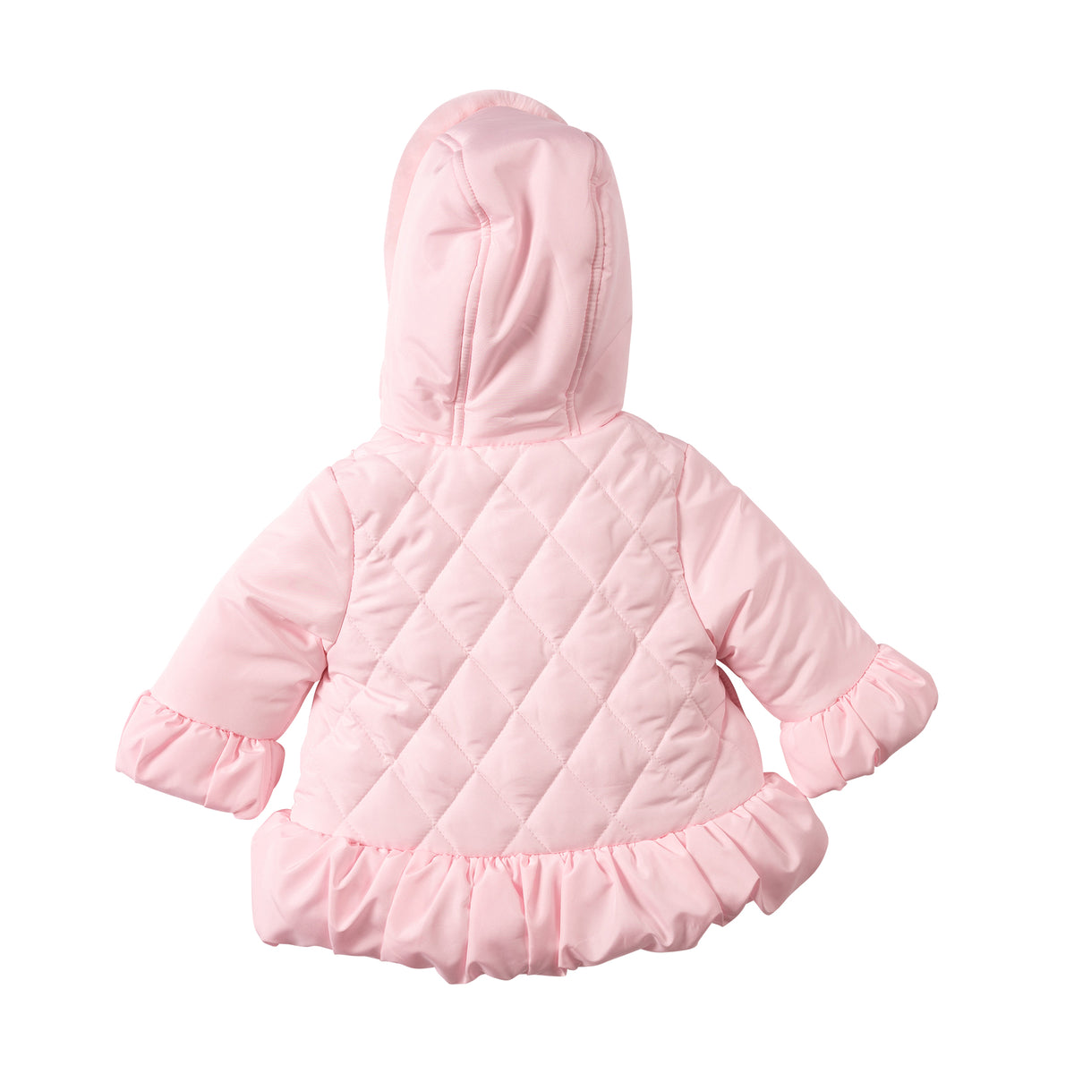 Pink Pearl Bead and Frill Coat - MB7281