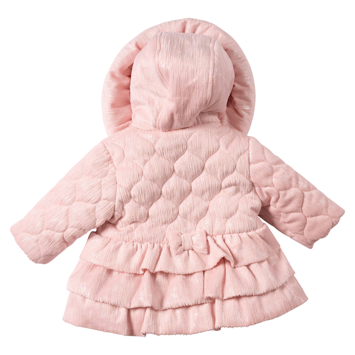 Pink Irredescent Frill Coat - Pink - MB7285