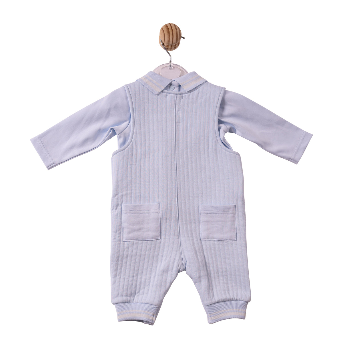 Blue French Terry Top & Dungaree - MB7330