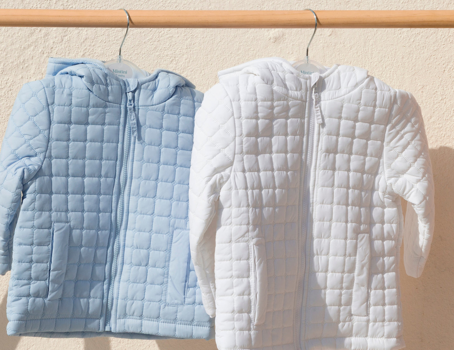Baby Blue Quilted Coat