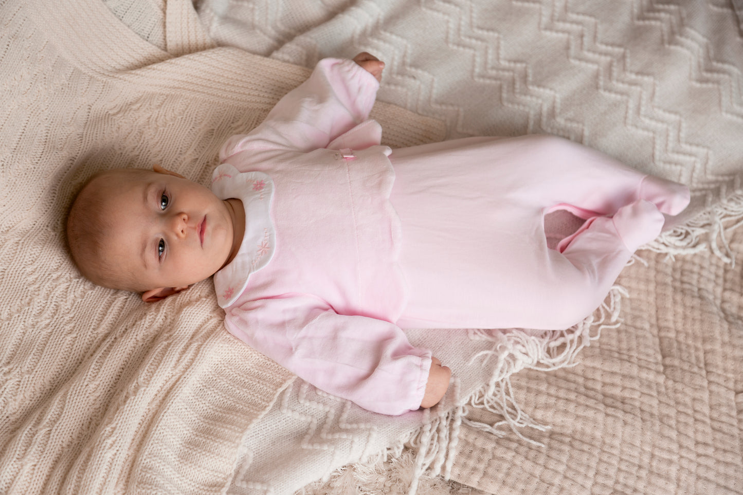 Flower Scallop Babygrow