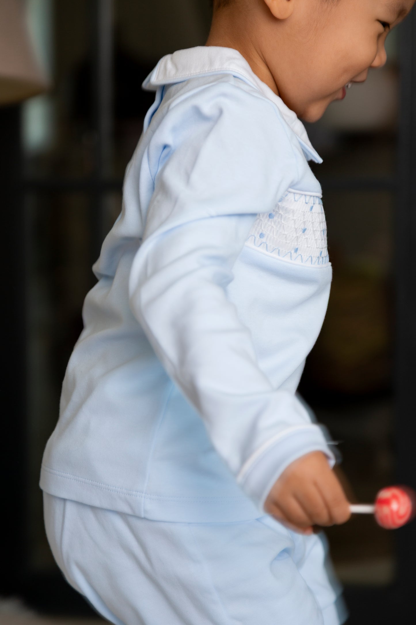 Blue Smoked Top and Bloomer Short