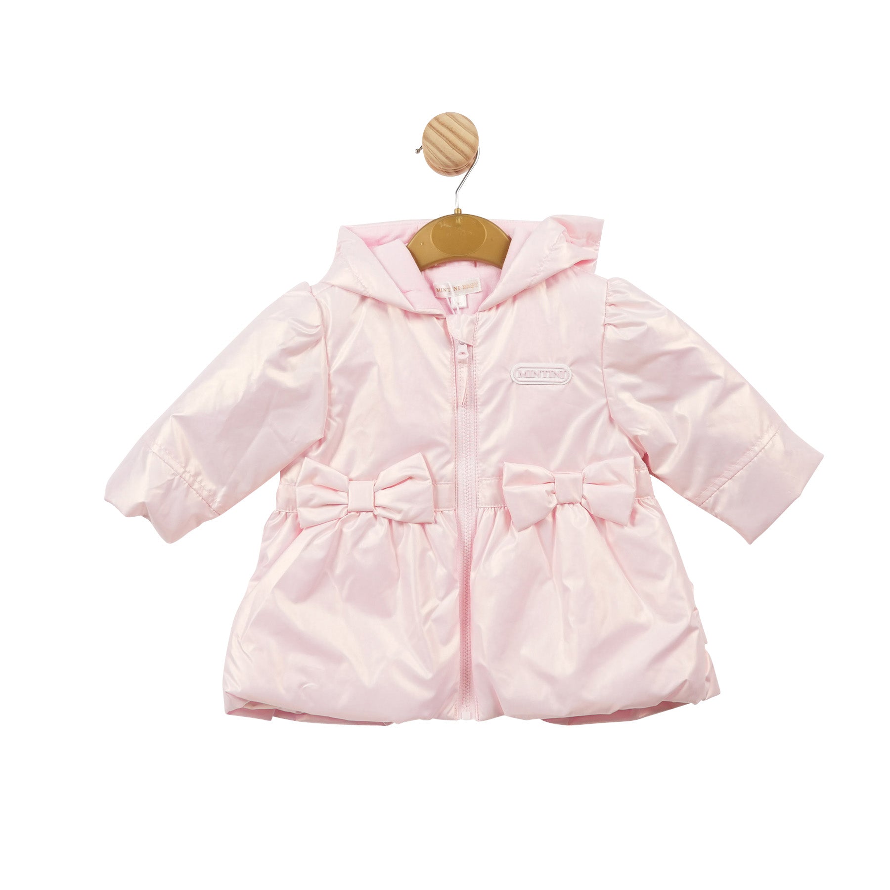 Baby Girl Pink Jacket Sale Pale Pink Silky Frills And Bow Coat