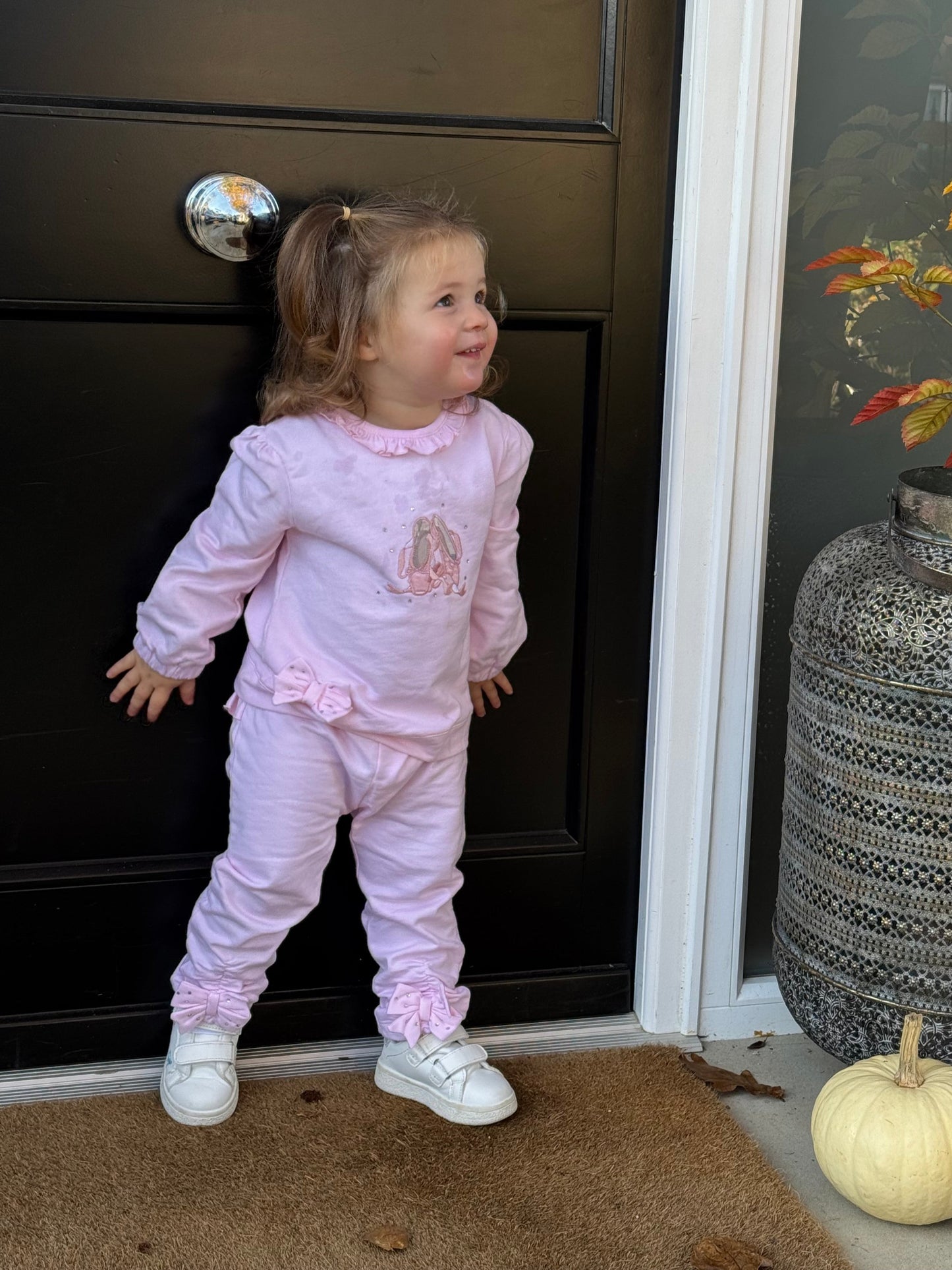 Baby Pink Ballet Shoe Tracksuit