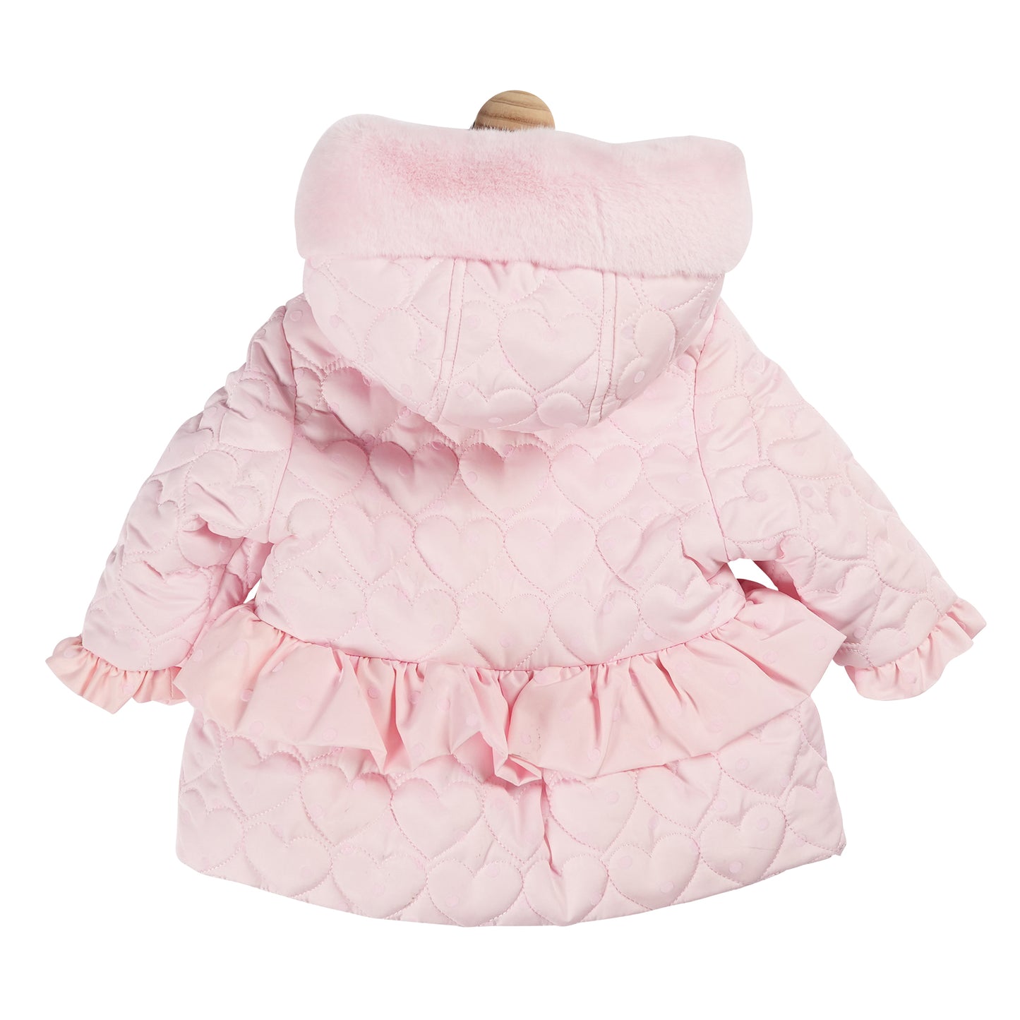 Flocked Pink Heart Coat