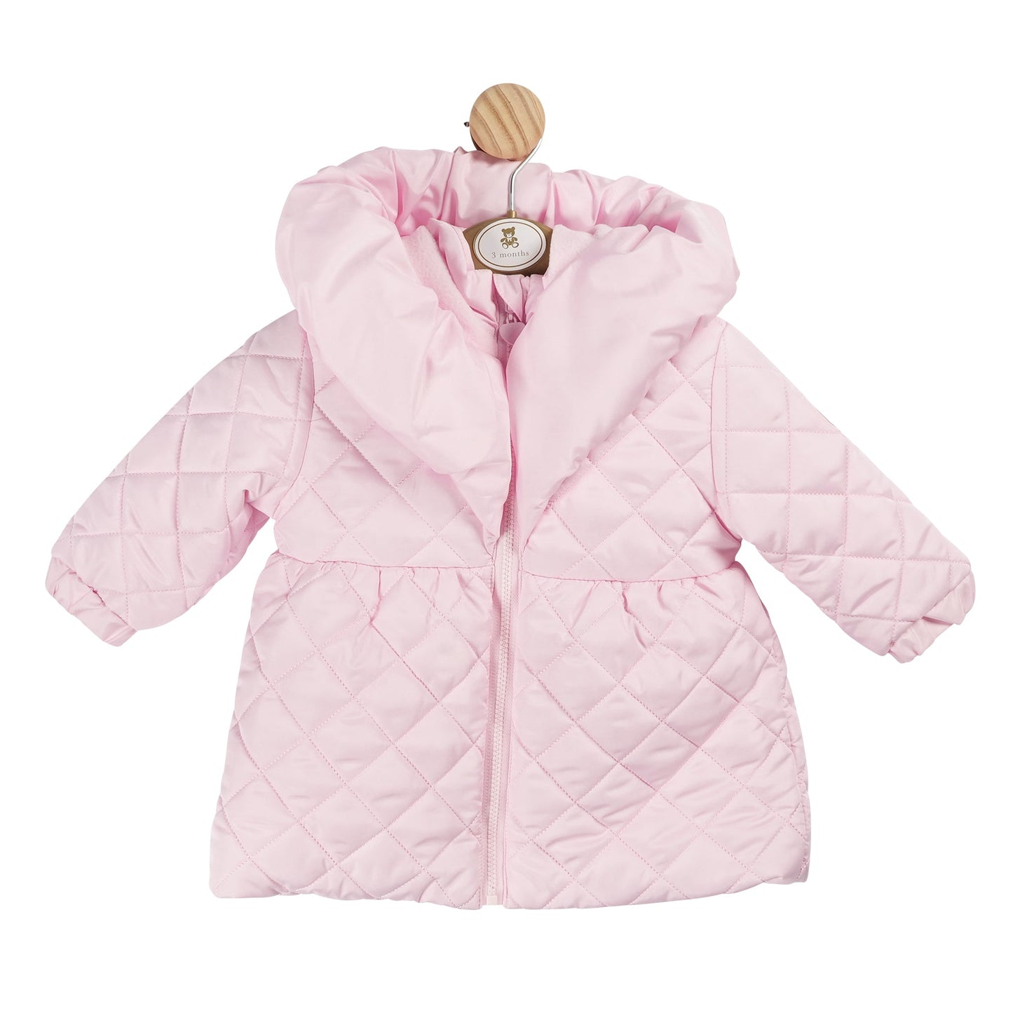 Shawl Collar Baby Pink Coat