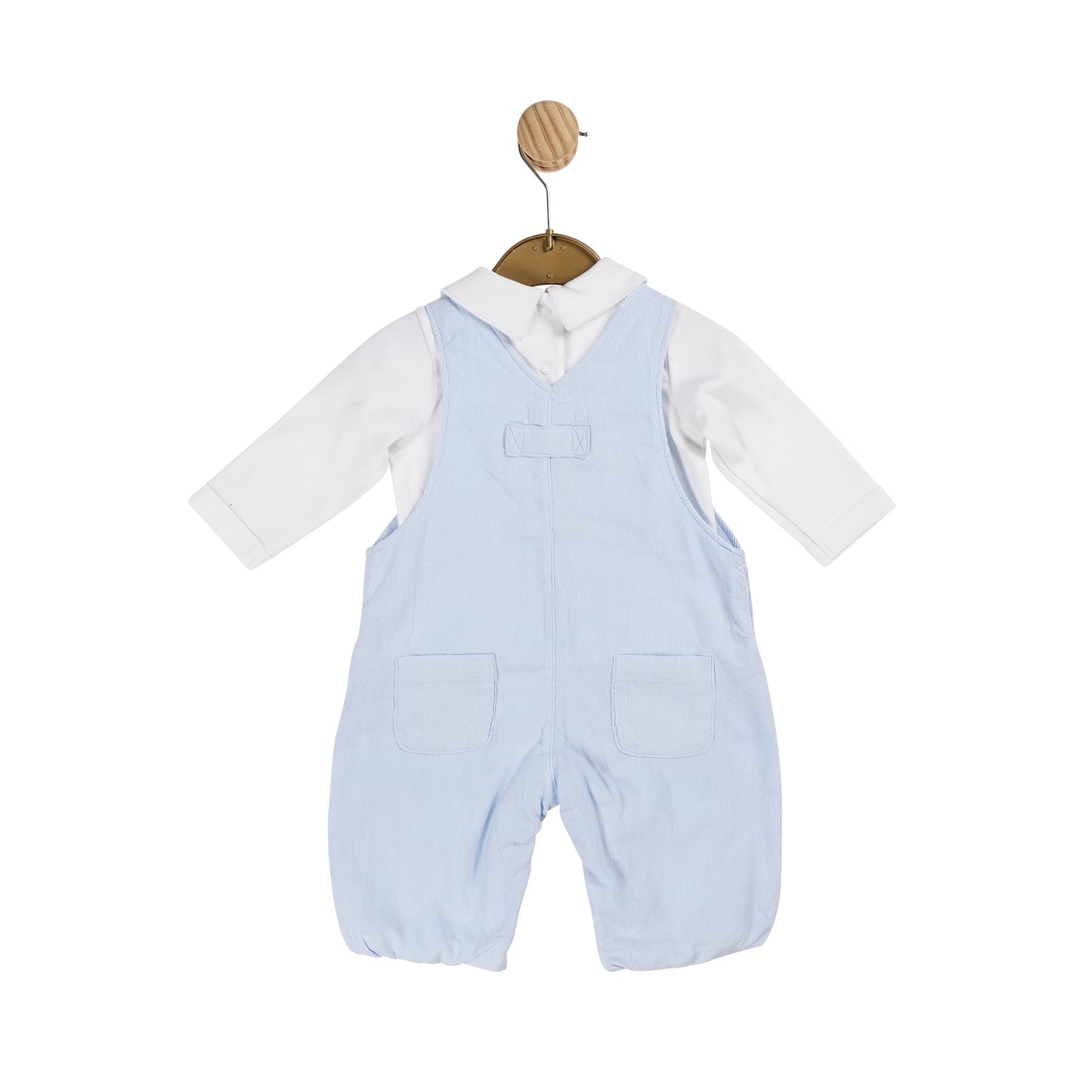 Blue Boys Needlecord Top and Dungaree