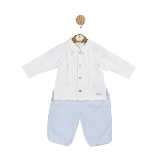 Blue Boys Needlecord Top & Trouser