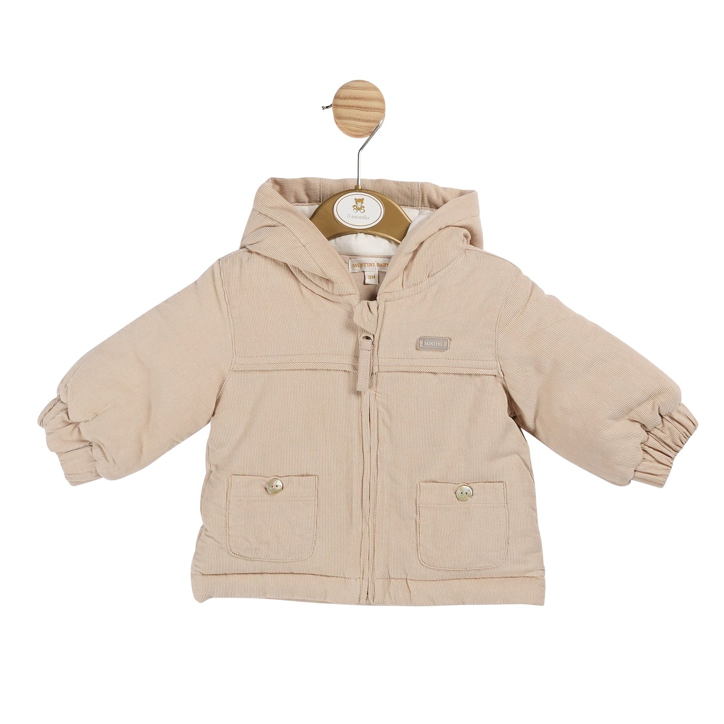 Unisex Beige Needlecord Jacket