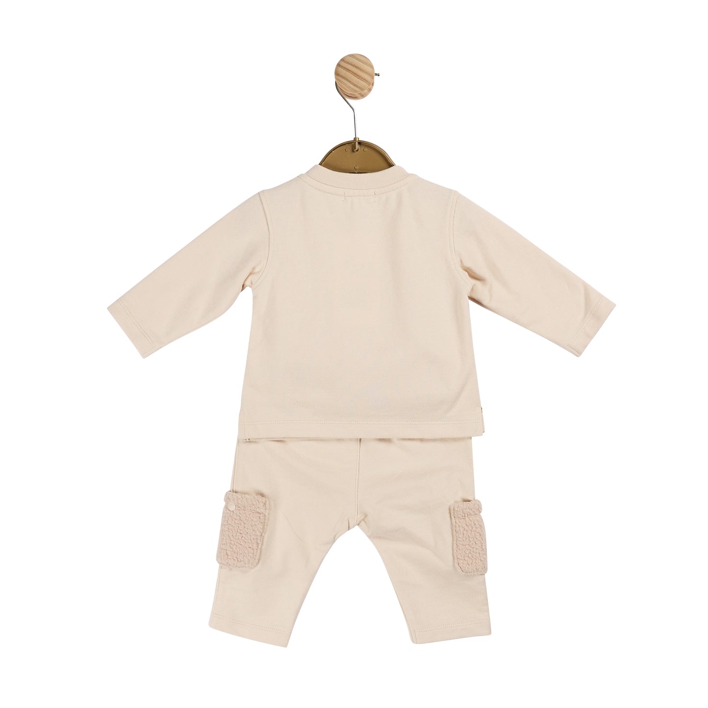 Beige Teddy Fur Tracksuit