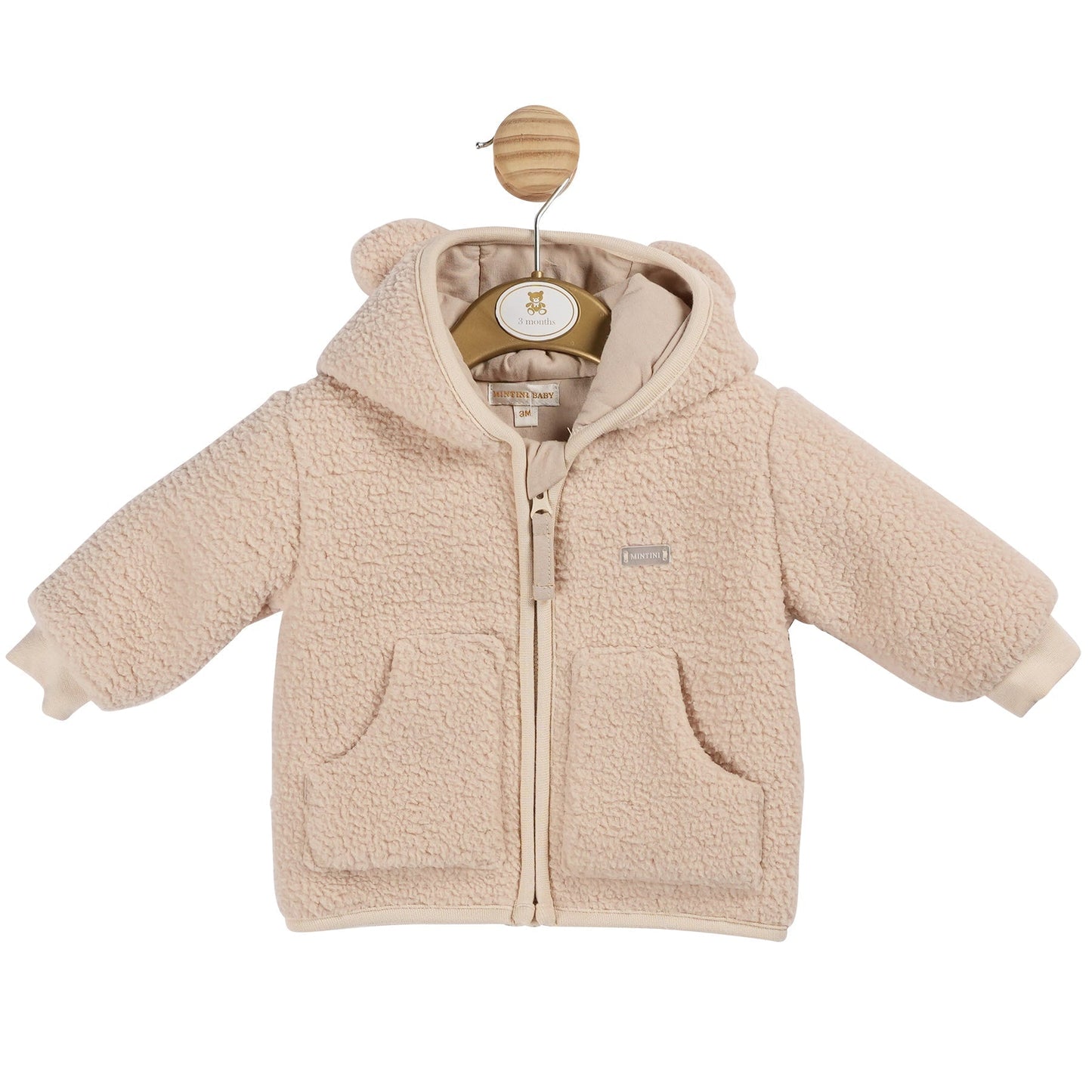 Unisex Beige Teddy Fur Jacket