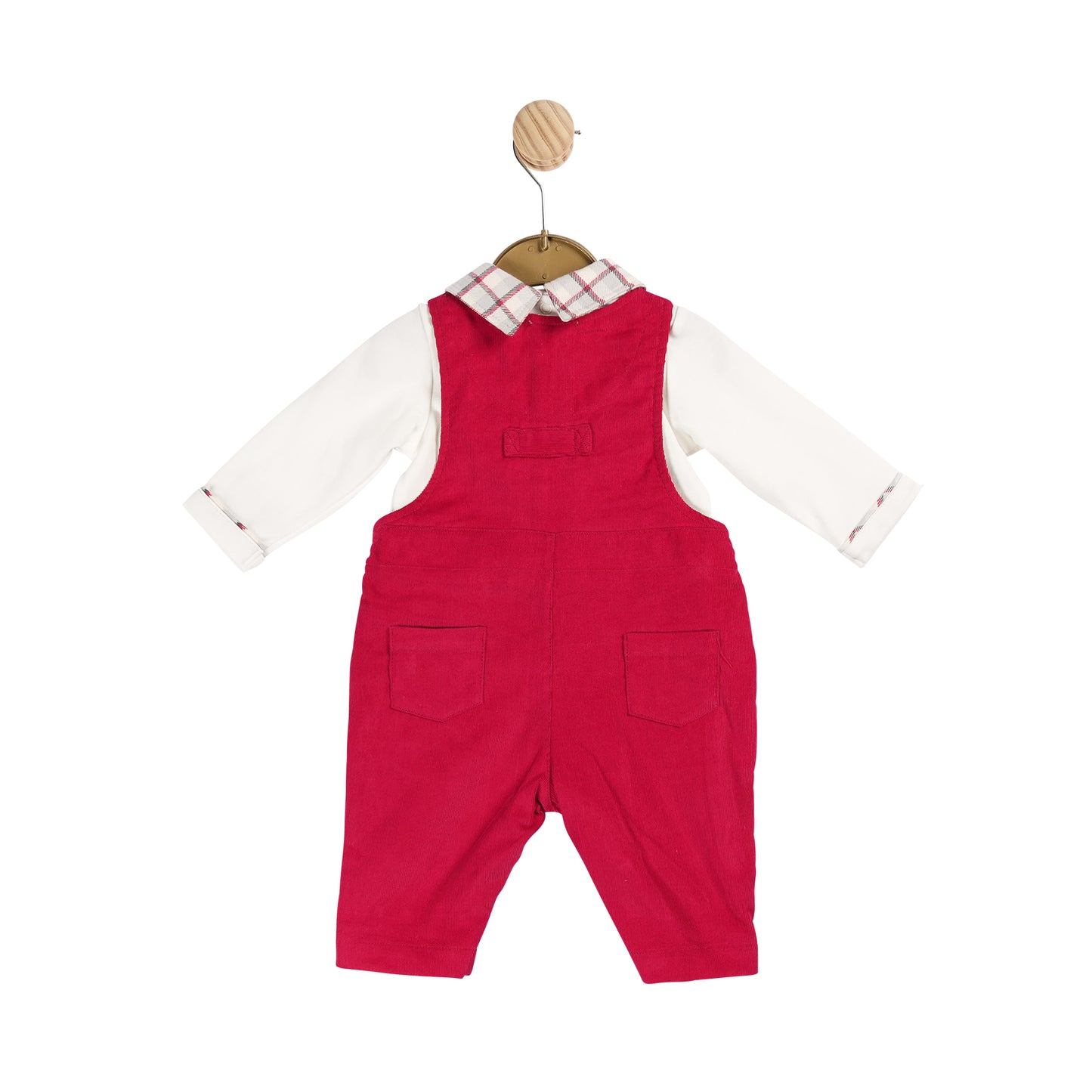 Boys Red and Ivory Top and Dungaree