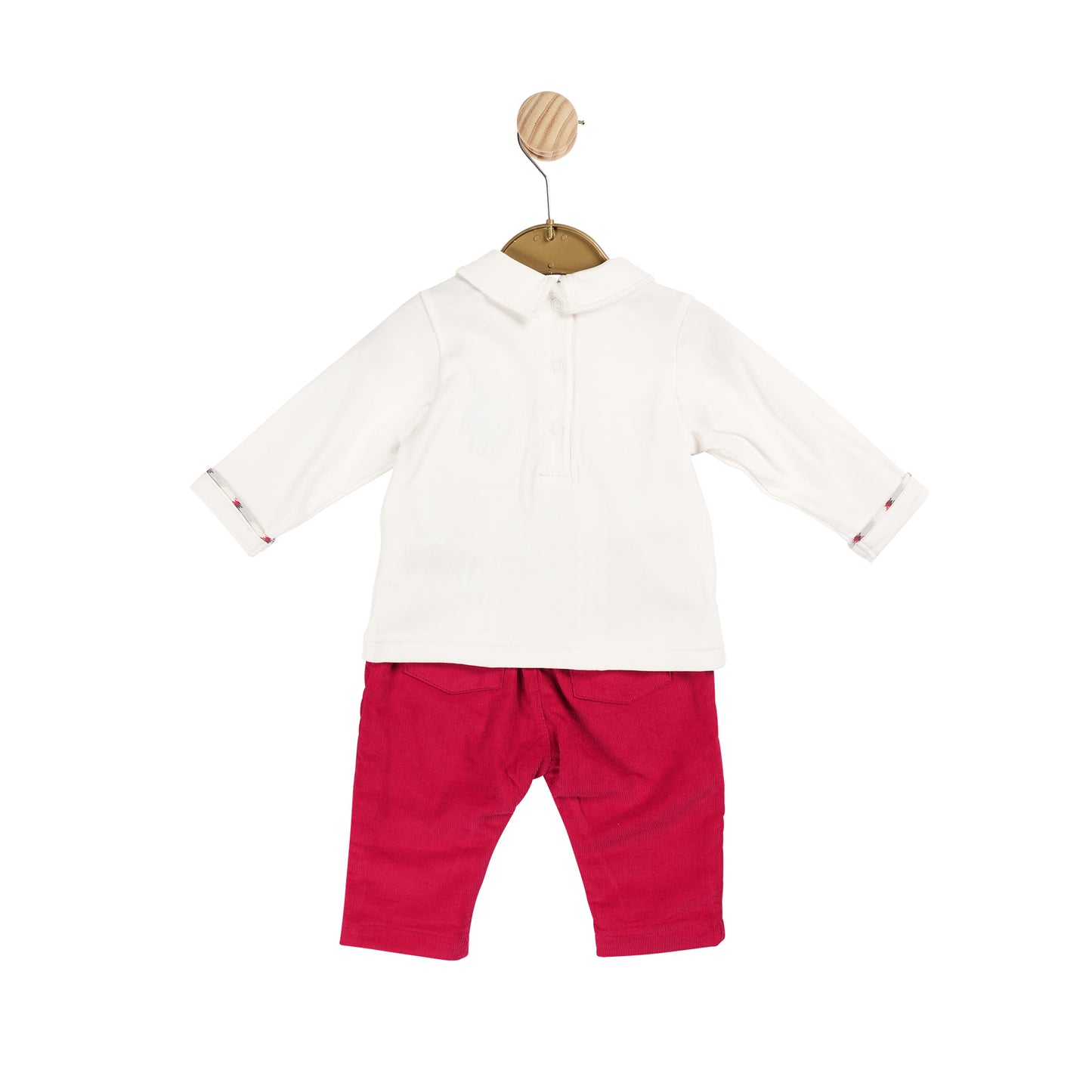 Boys Red and Ivory Top and Trouser