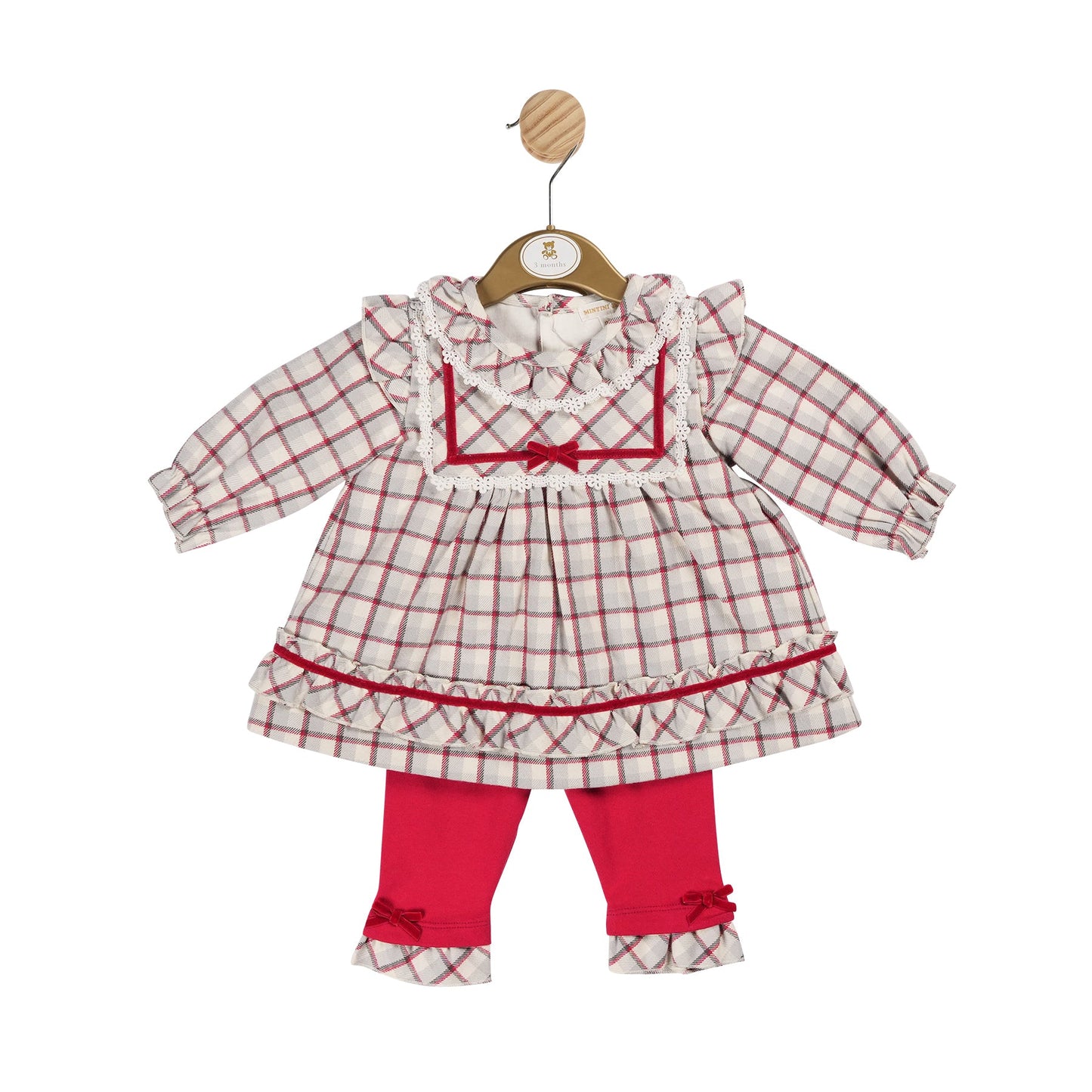 Girls Red and Ivory Dress